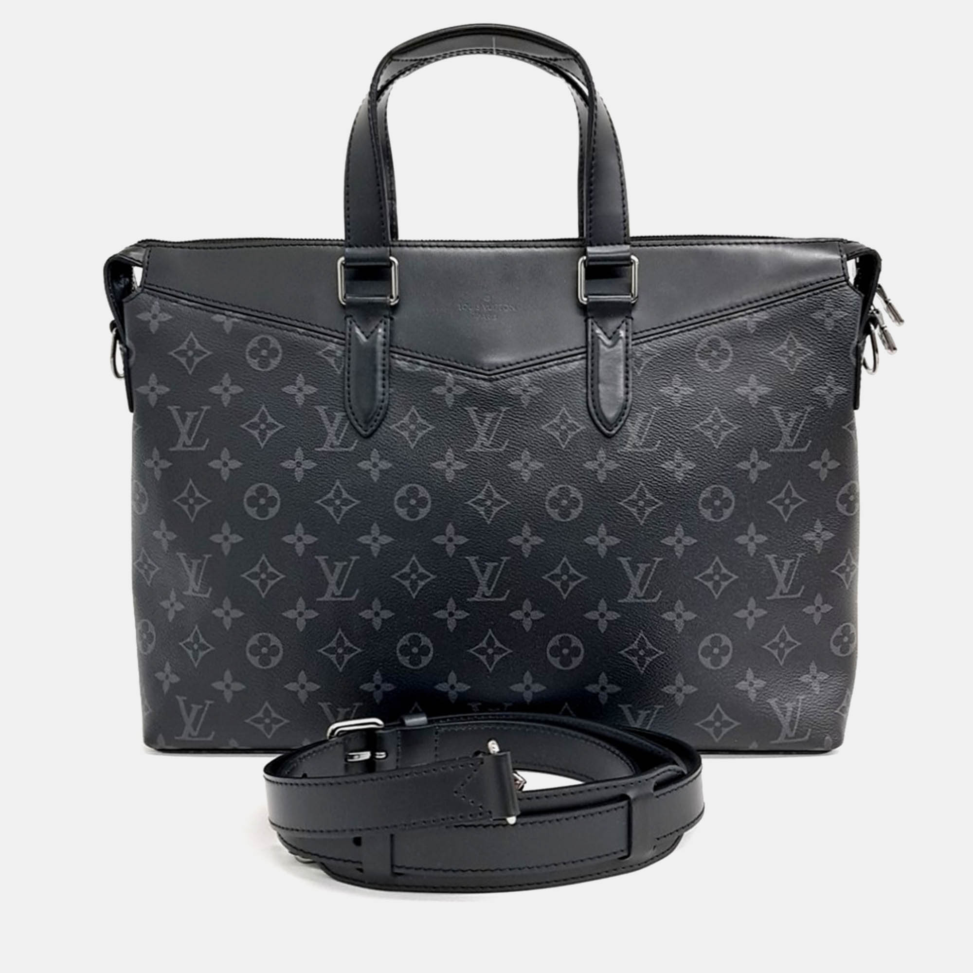 

Louis Vuitton Black Leather Eclipse Explorer Briefcase Bag