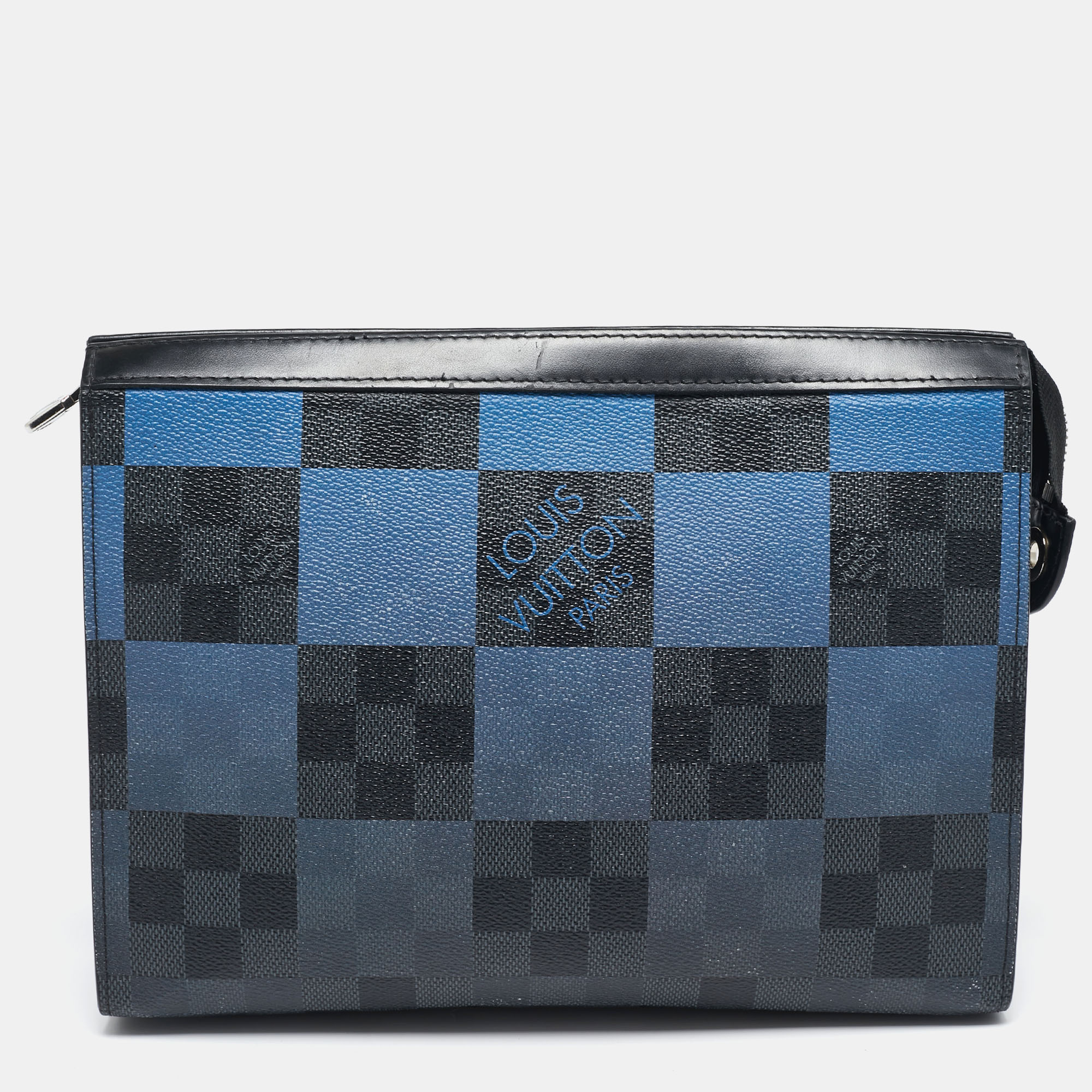 

Louis Vuitton Blue Damier Graphite Canvas Pochette Voyage MM