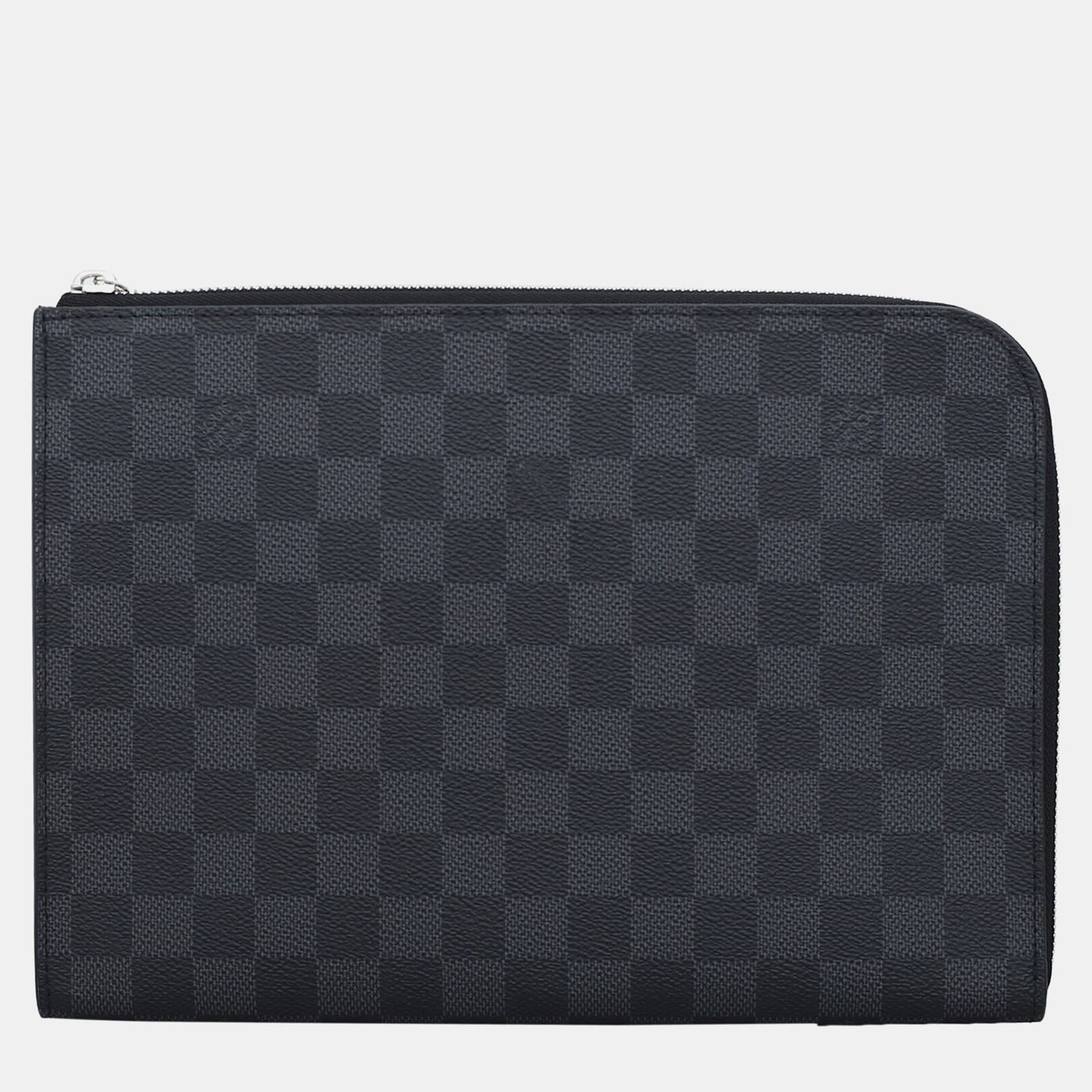 

Louis Vuitton Damier Graphite Pochette Jour Pm, Black