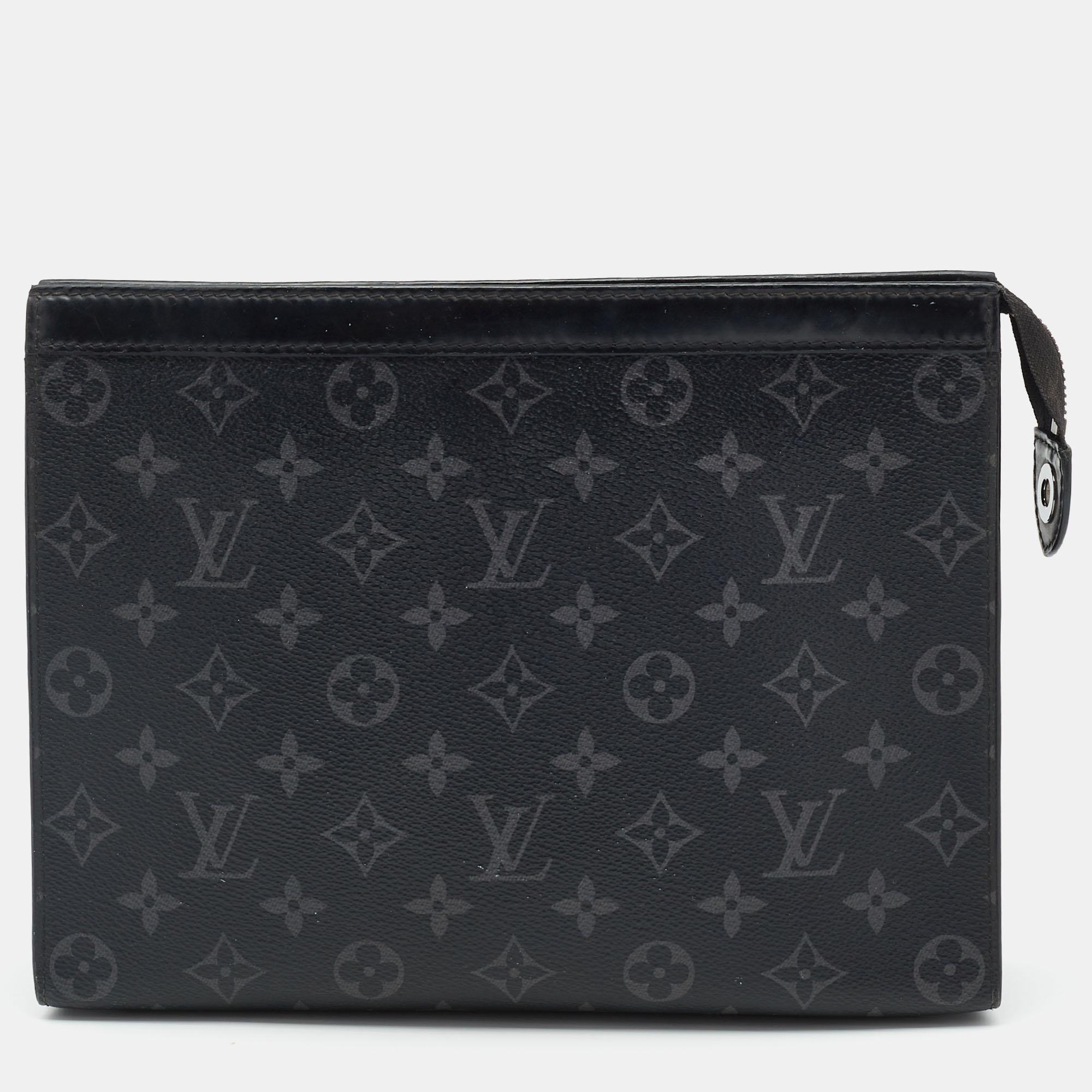 

Louis Vuitton Monogram Eclipse Canvas Pochette Voyage MM Bag, Black