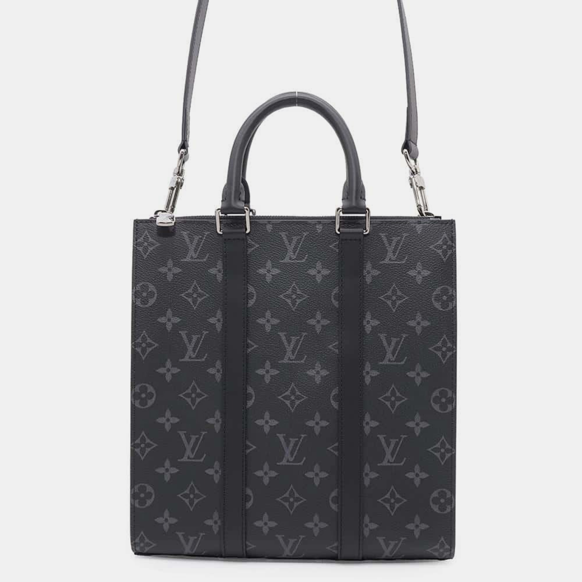 

Louis Vuitton Noir Monogram Eclipse Sac Plat Bag, Black