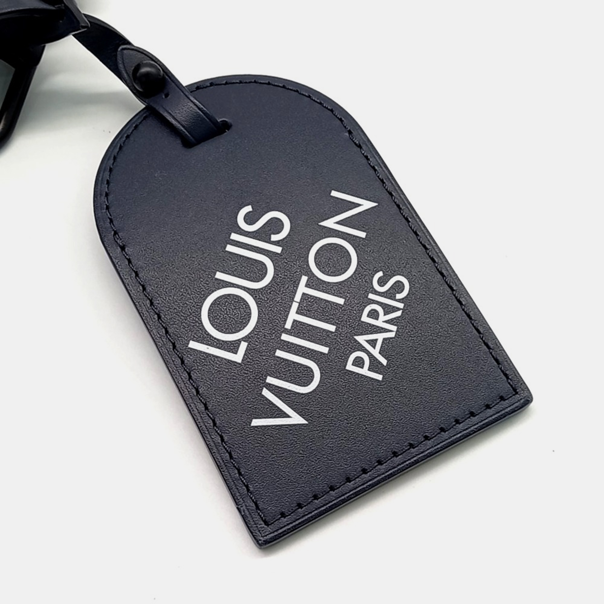 Louis Vuitton Multicolor Navy Blue Leather Soft Polochon Bag 
