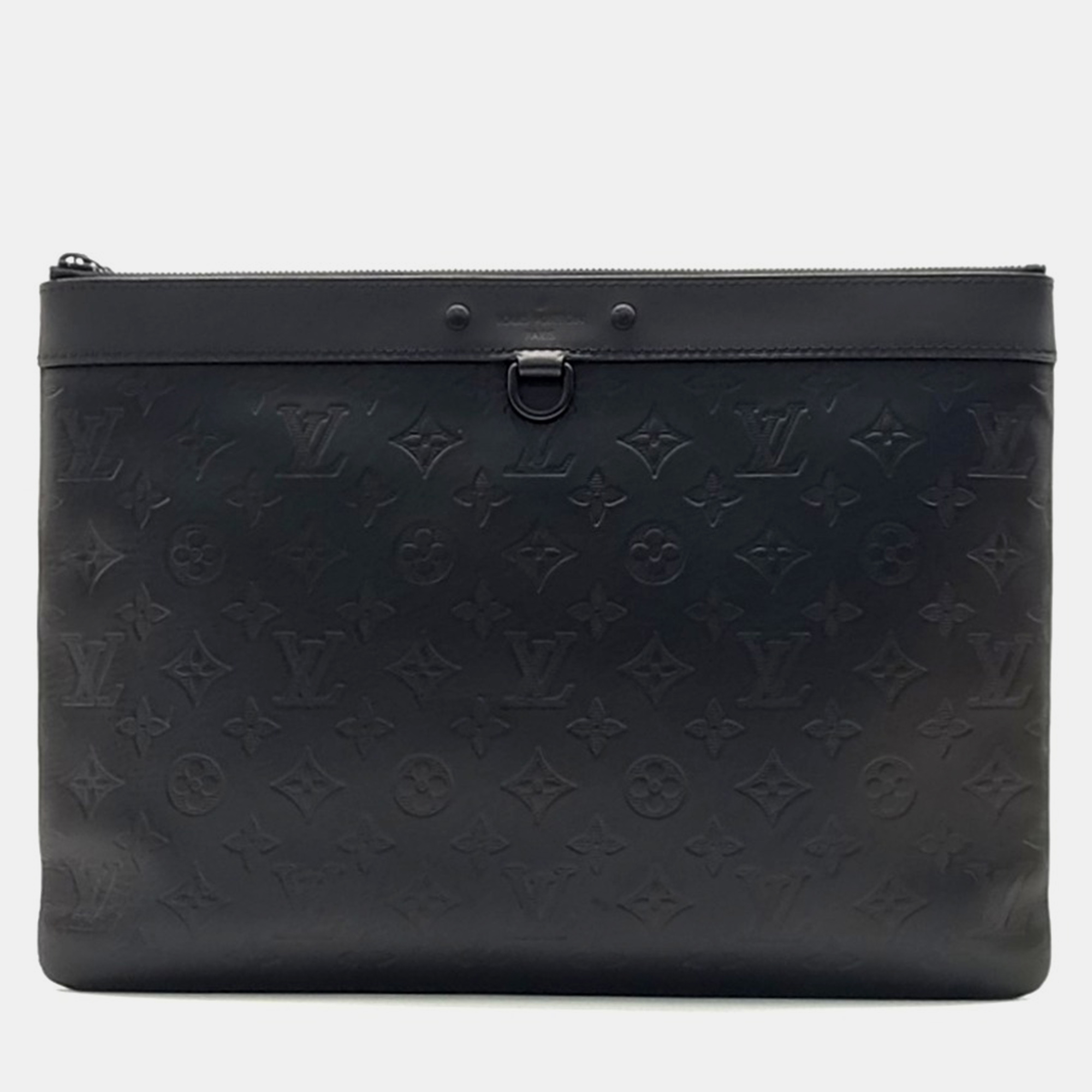 

Louis Vuitton Black Leather Discovery Pochette Clutch