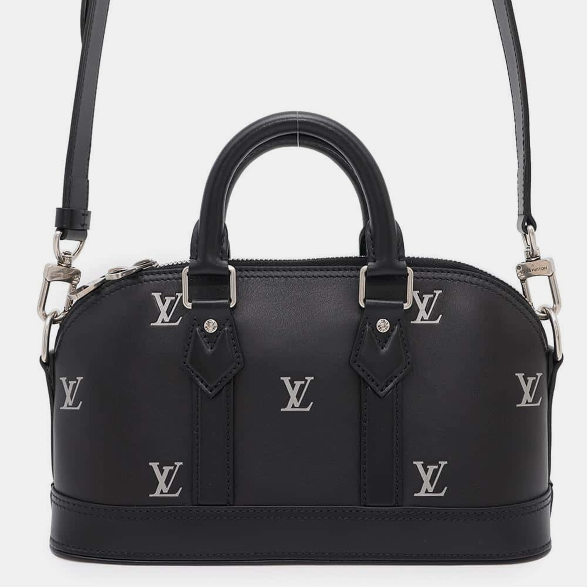 

Louis Vuitton Noir Calf Leather Alma Eeast West Bag, Black