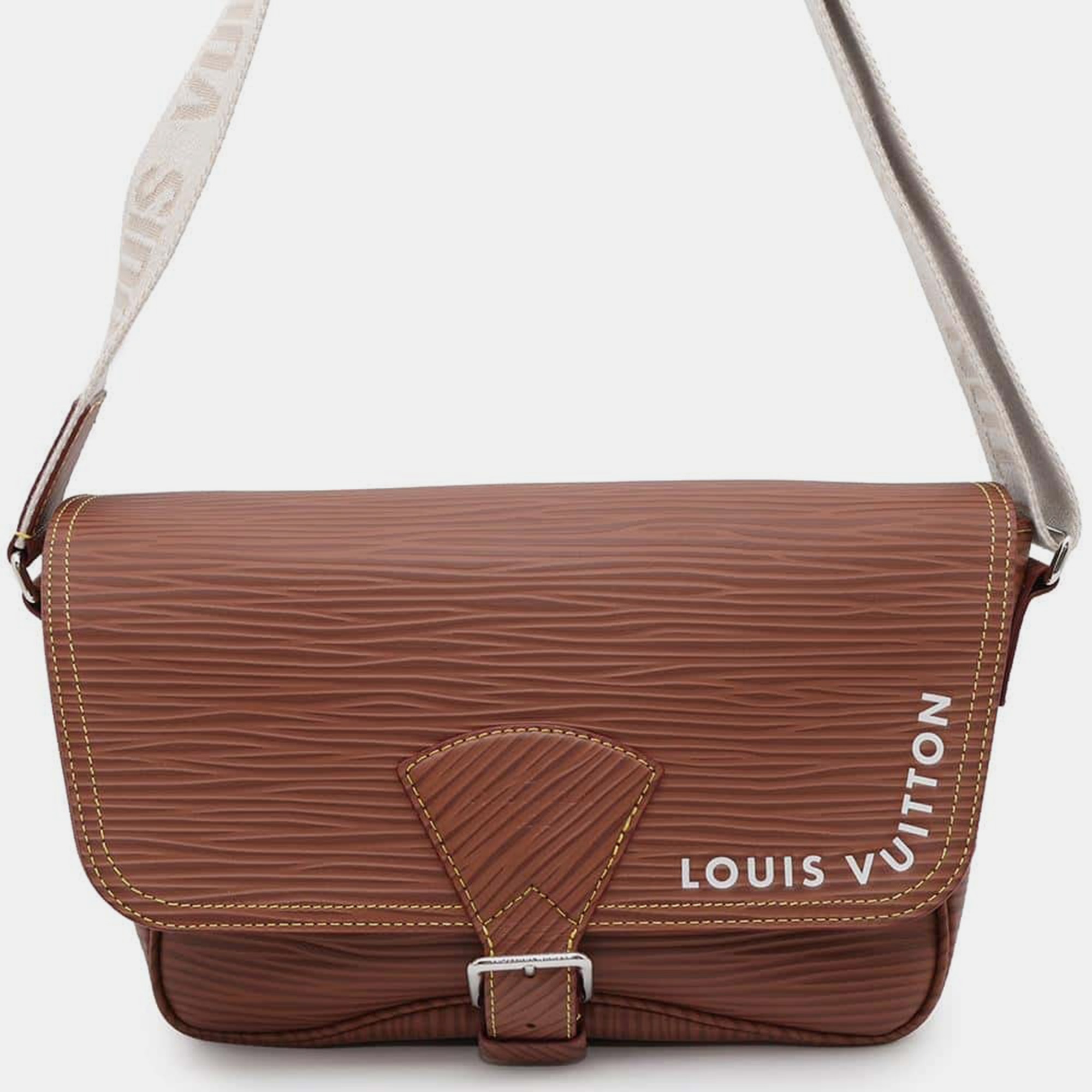 

Louis Vuitton Brown Epi  Montsouris Messenger Bag