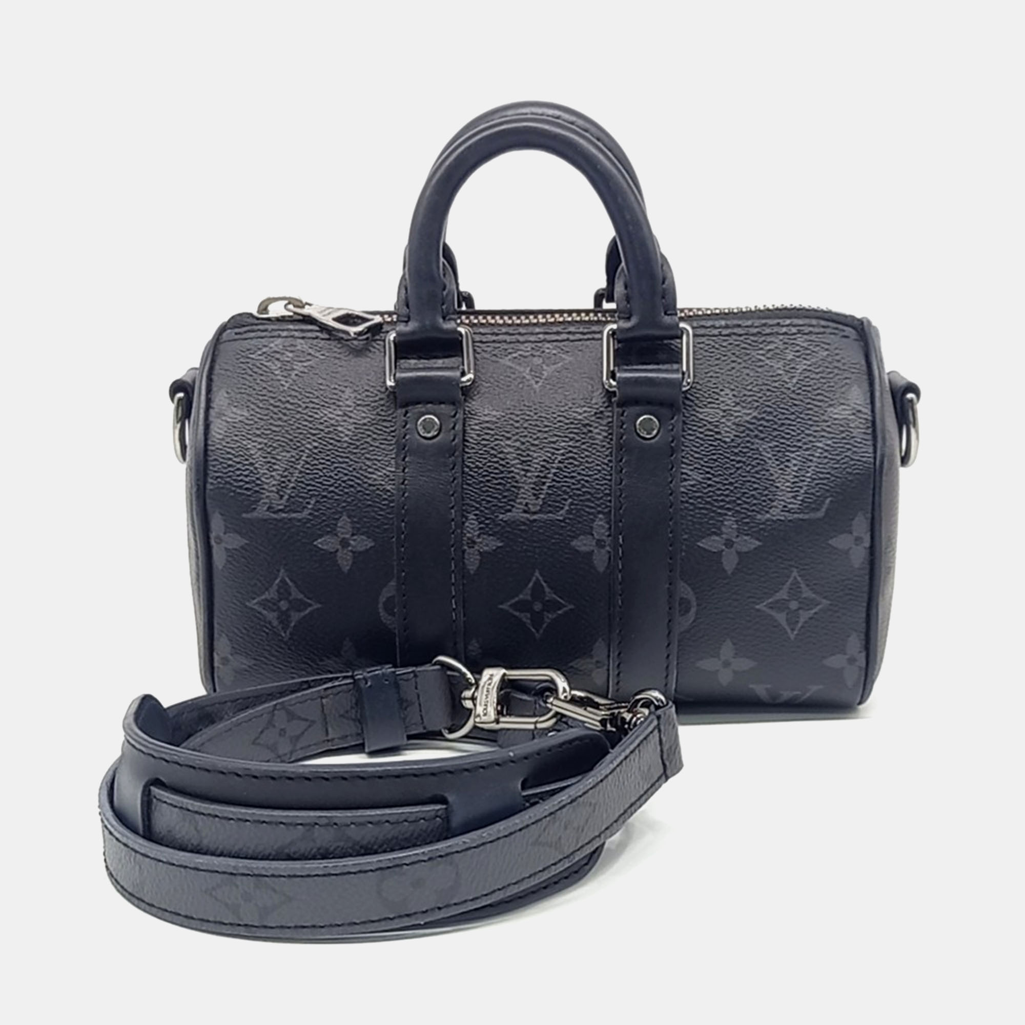 

Louis Vuitton Black Eclipse Keepall  Bag