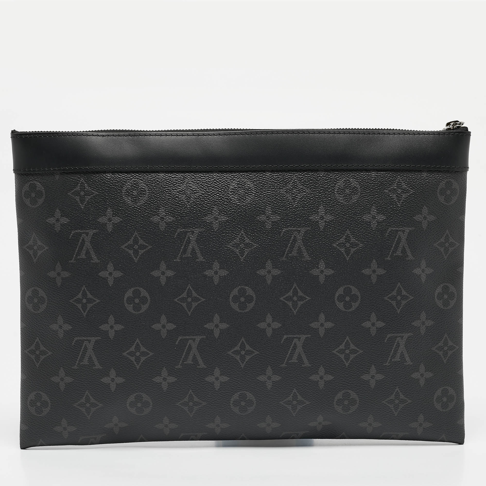 

Louis Vuitton Monogram Eclipse Canvas Discovery GM Pochette, Black