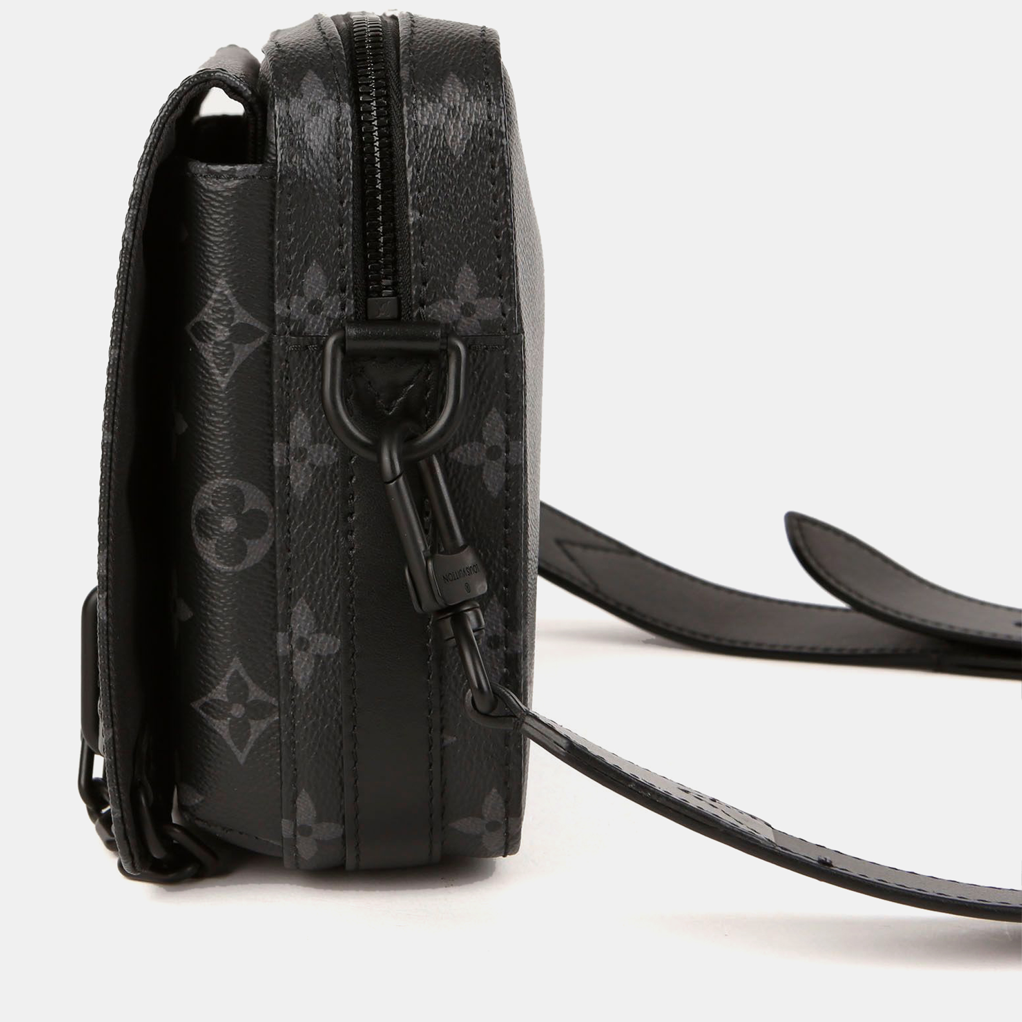 Louis Vuitton Monogram Eclipse Canvas Steamer Messenger Shoulder Bag 