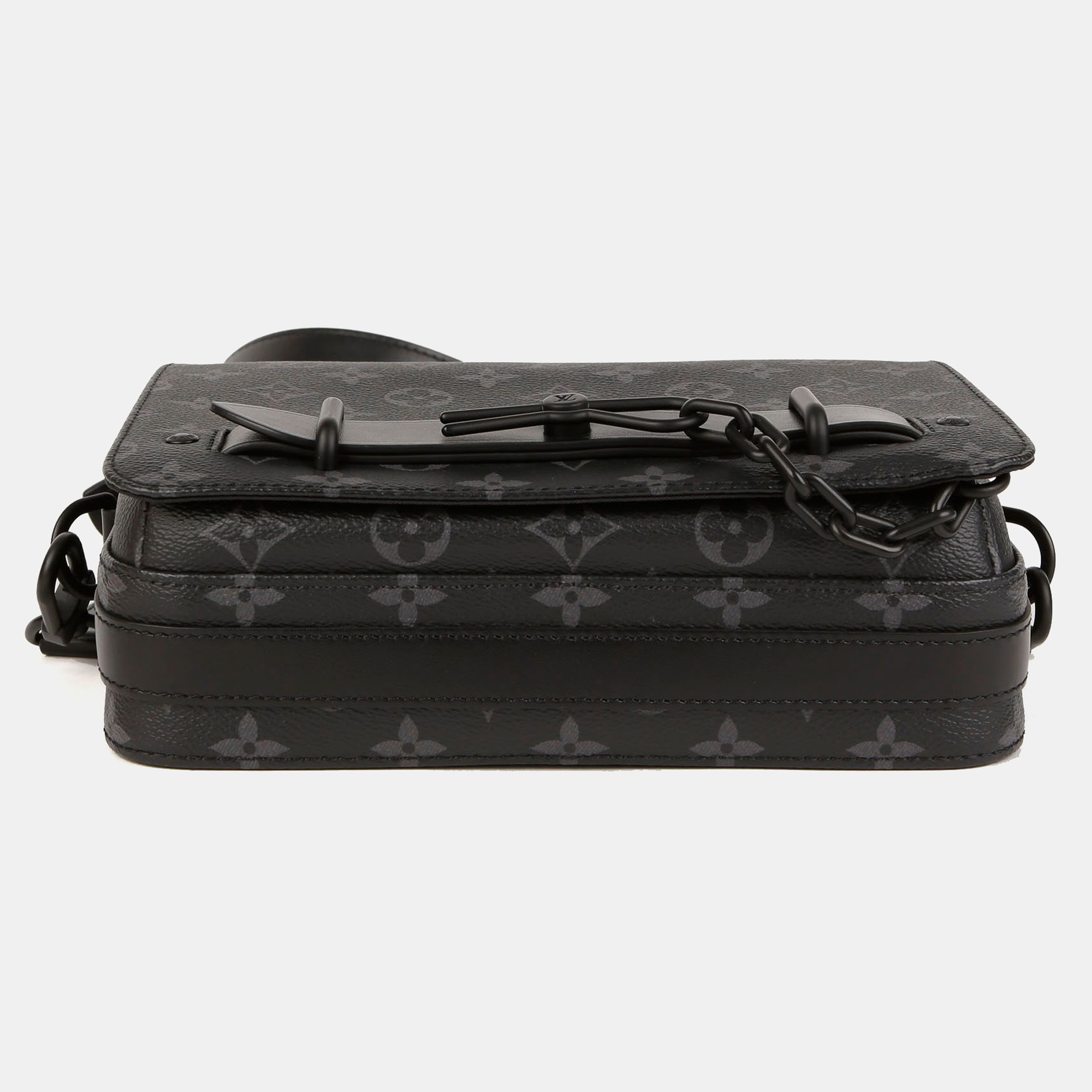 Louis Vuitton Monogram Eclipse Canvas Steamer Messenger Shoulder Bag 