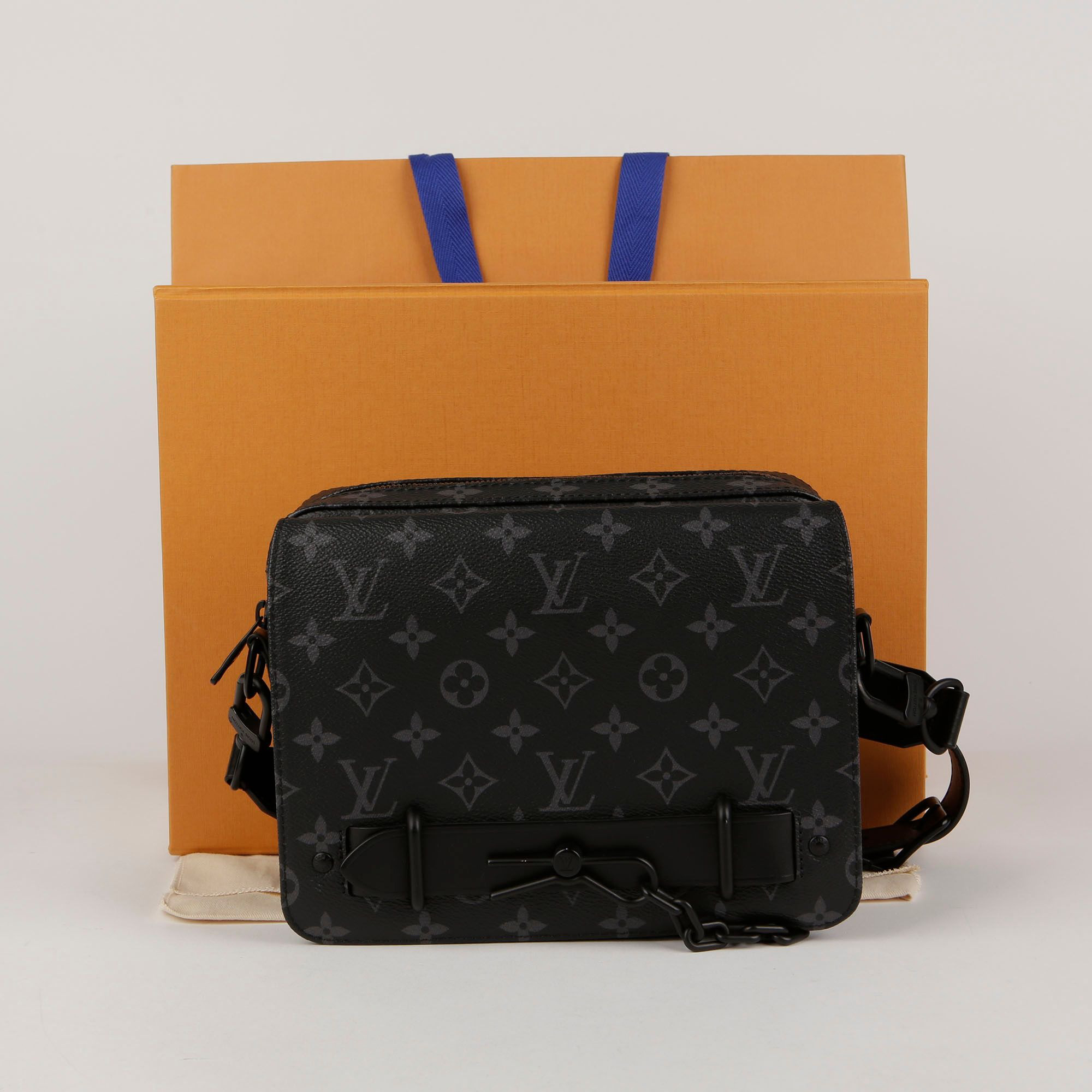 Louis Vuitton Monogram Eclipse Canvas Steamer Messenger Shoulder Bag 