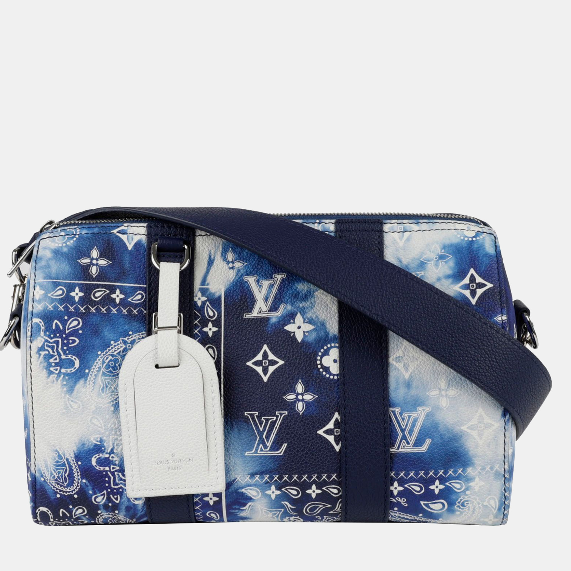 

Louis Vuitton Bandana City Keepall Tote And Shoulder Bag, Blue