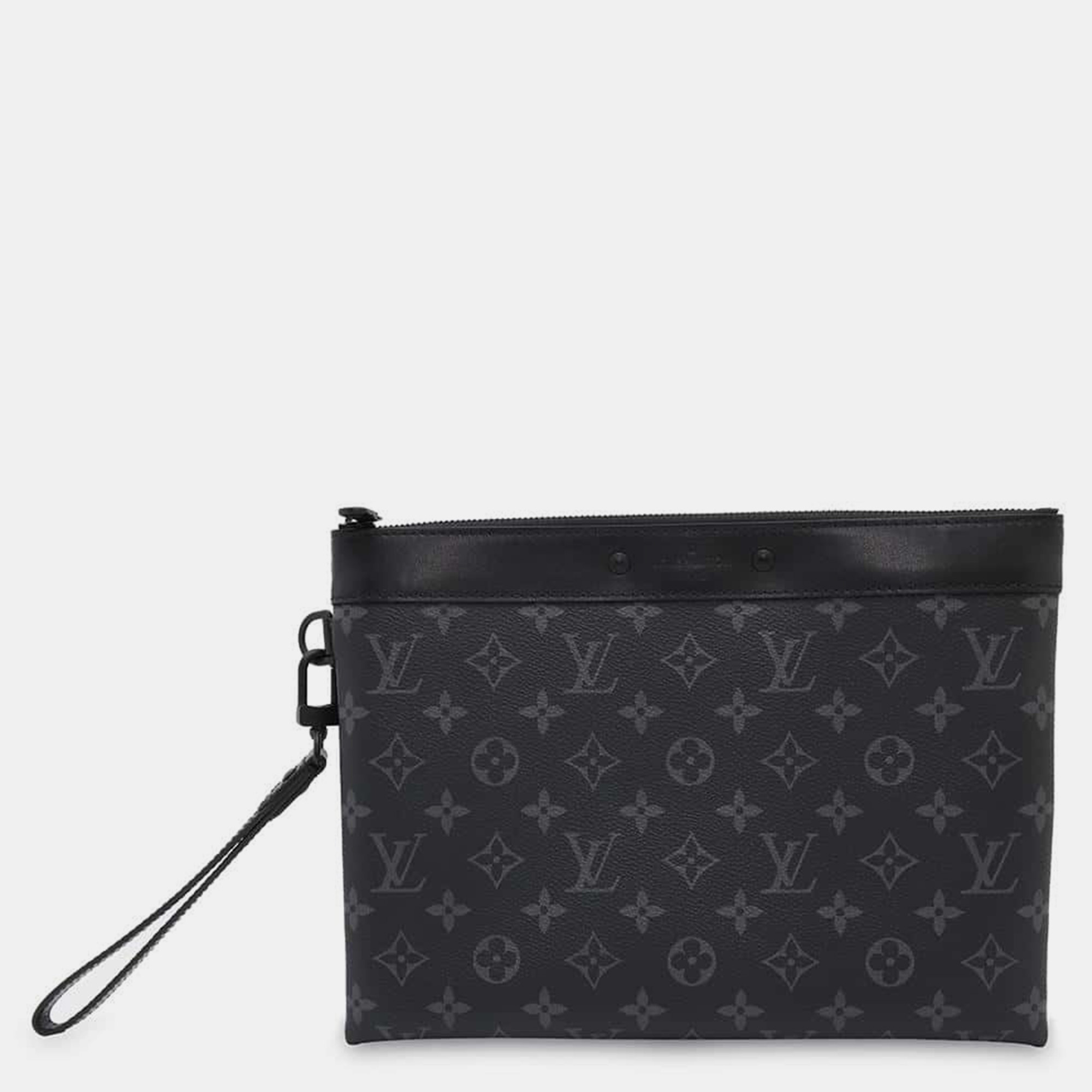 

Louis Vuitton Noir Monogram Eclipse Pochette To Go Bag, Black