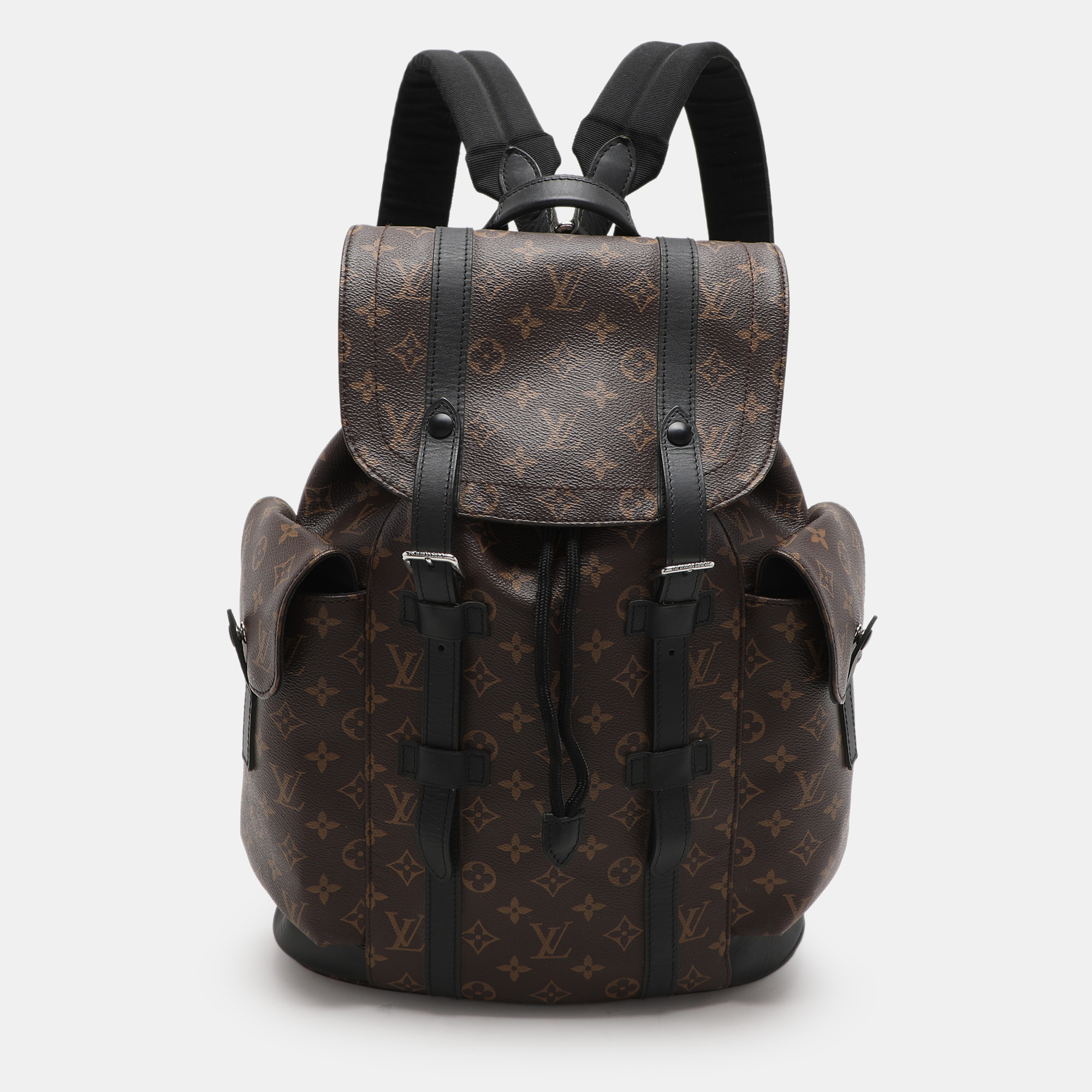 

Louis Vuitton Monogram Macassar Canvas PM Christopher Backpack, Brown