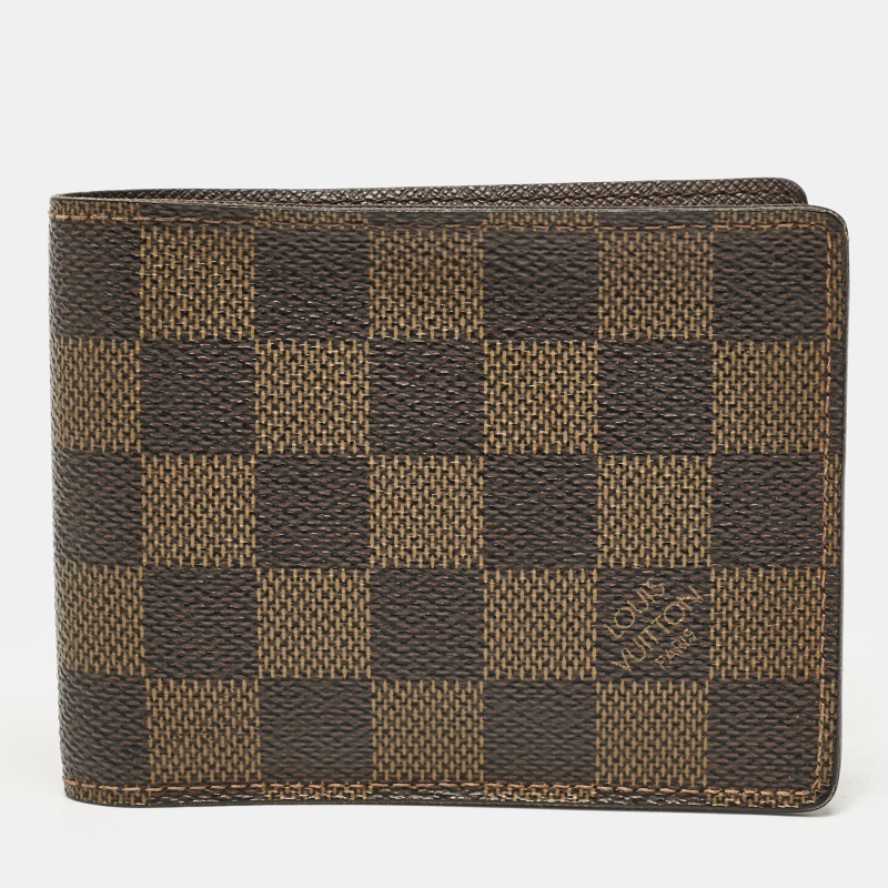 

Louis Vuitton Daimer Ebene Canvas Multiple Wallet, Brown