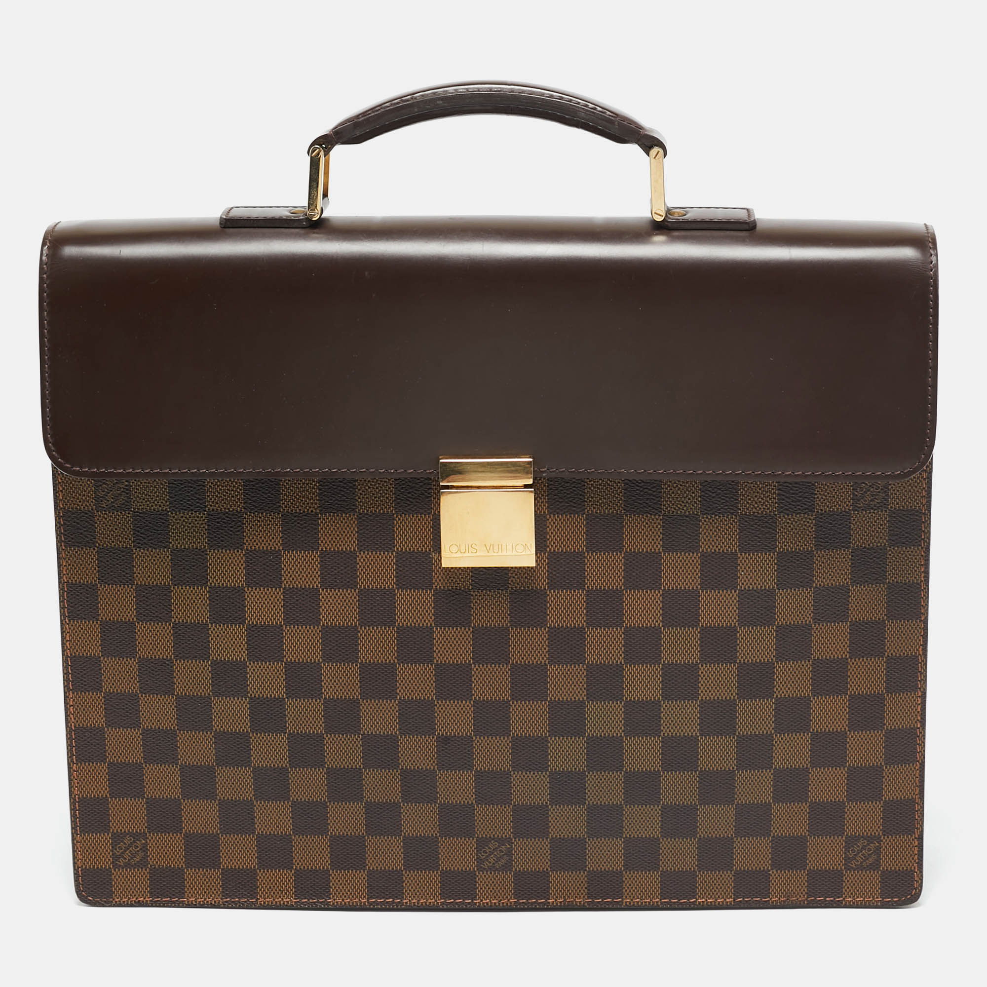 

Louis Vuitton Damier Ebene Canvas Altona Briefcase GM, Brown