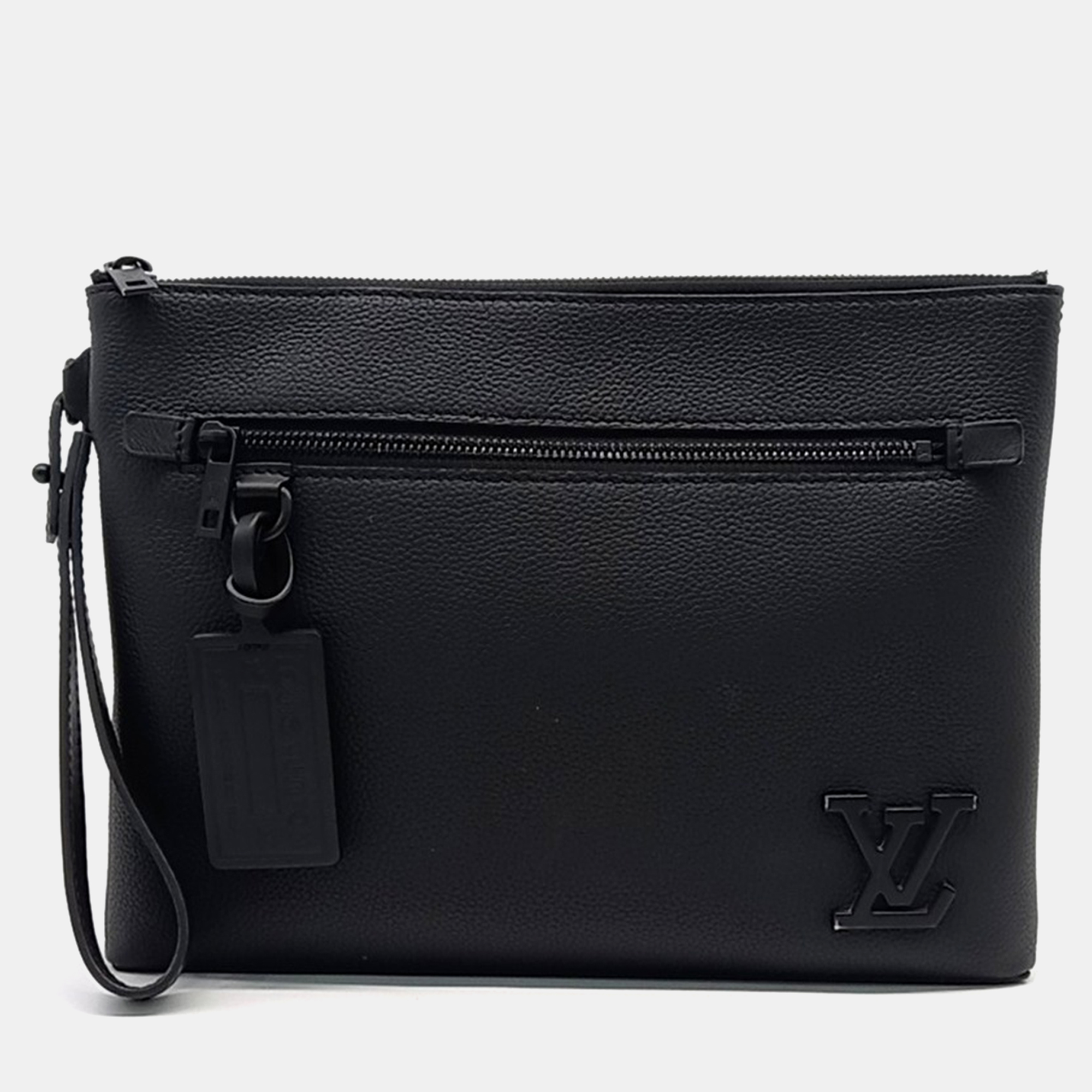 

Louis Vuitton Black Leather iPad Pouch bag