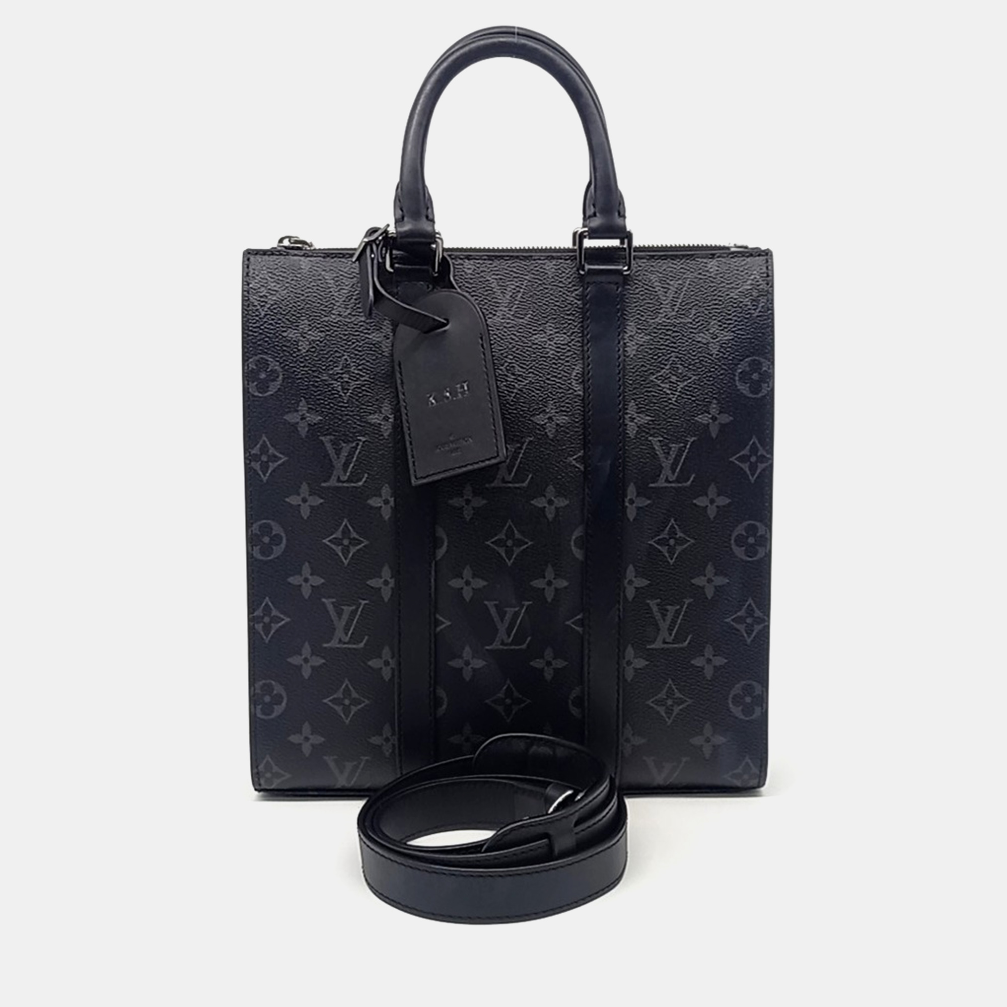 

Louis Vuitton Black Coated Canvas Eclipse Sock Pla crossbody Bag