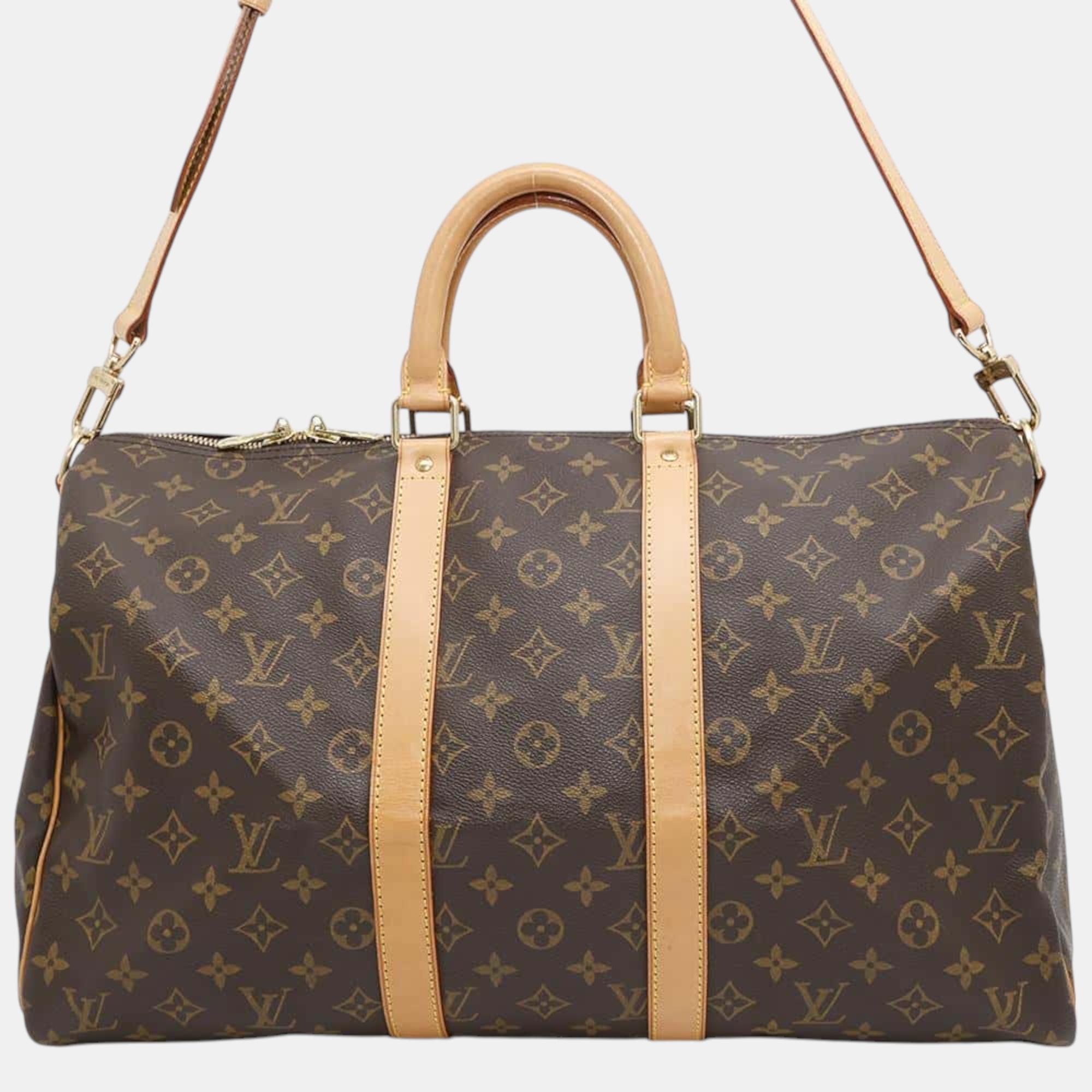 

Louis Vuitton Keepall Bandouliere Brown Monogram Size