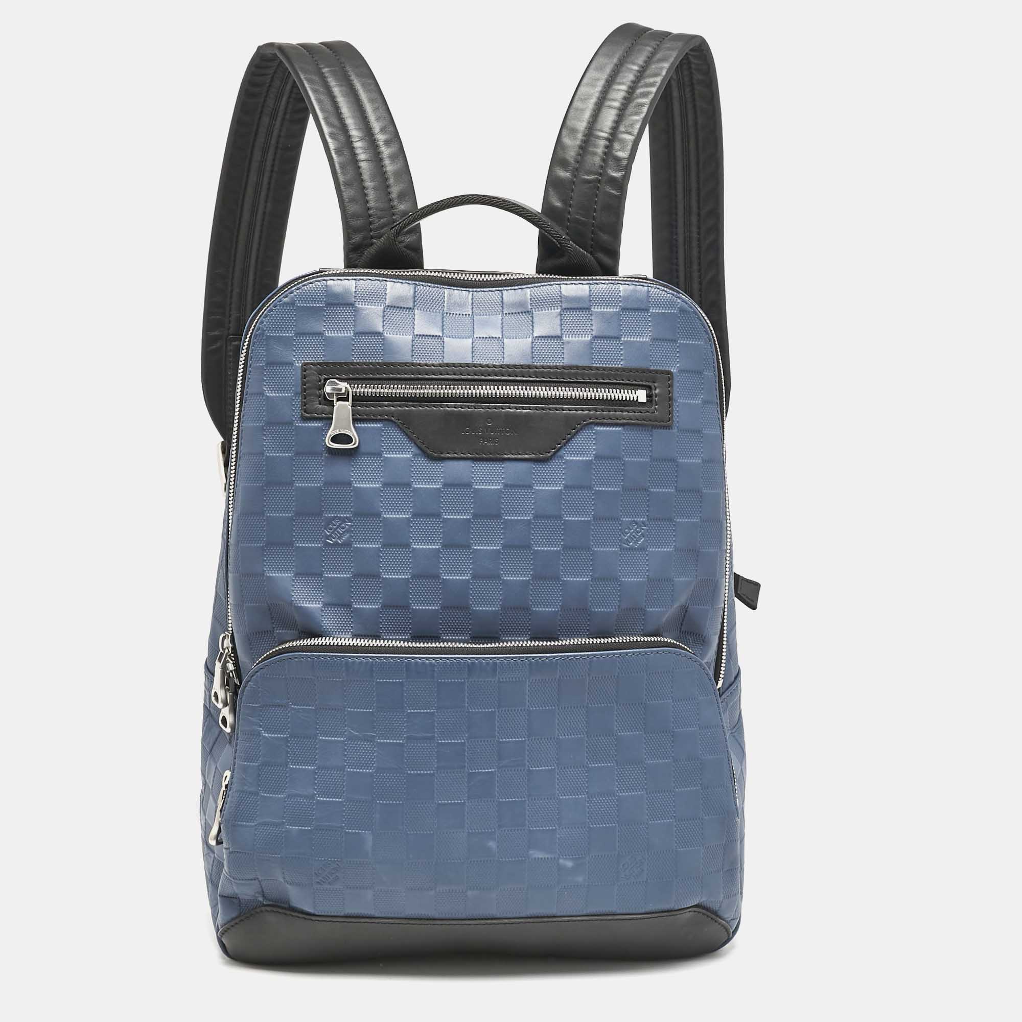 

Louis Vuitton Blue Infini Leather Avenue Backpack