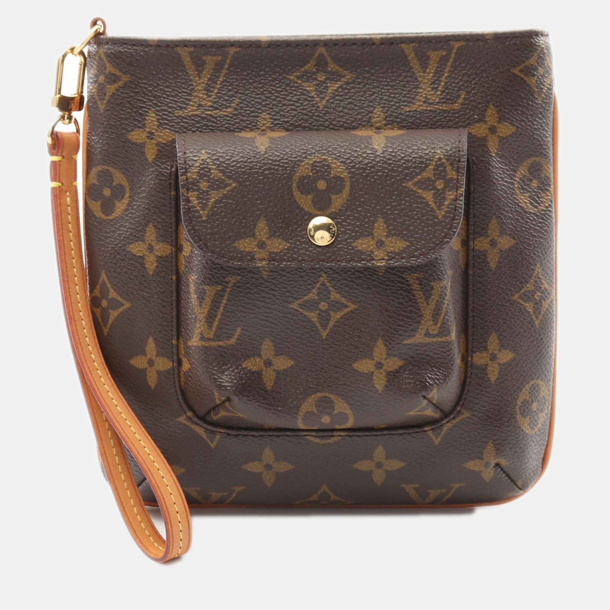 

Louis Vuitton Brown Monogram Partition Wristlet