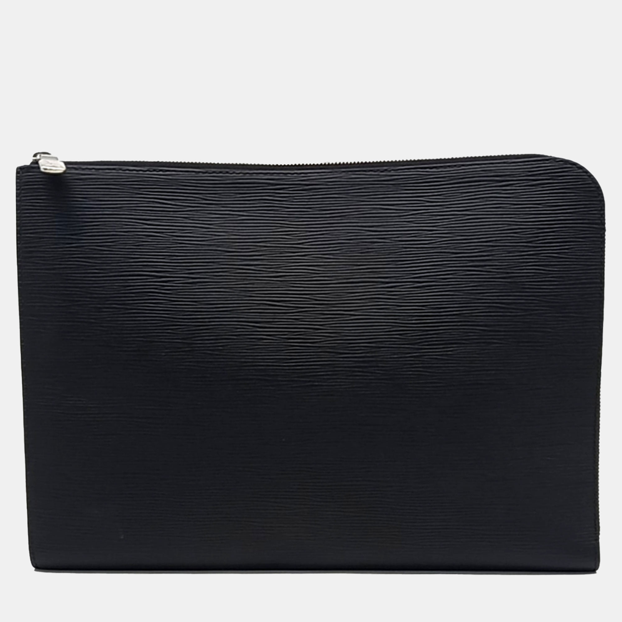 

Louis Vuitton Black Leather Graphite Pochette JourGM bag