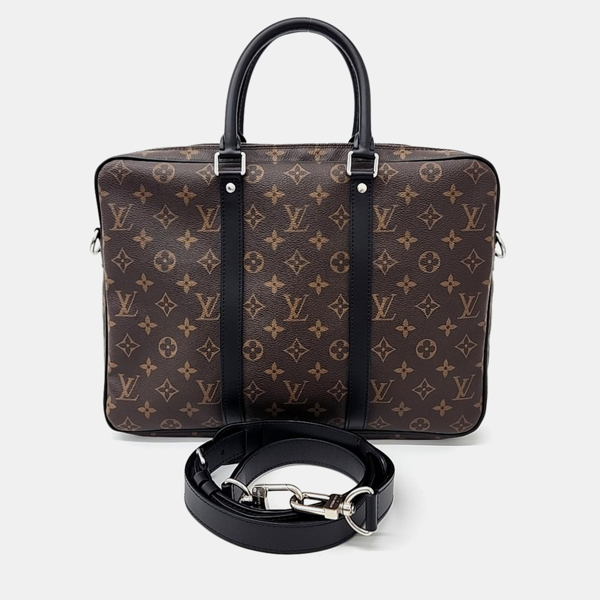 

Louis Vuitton Macassar Porte Documeng Voyage PM bag, Brown