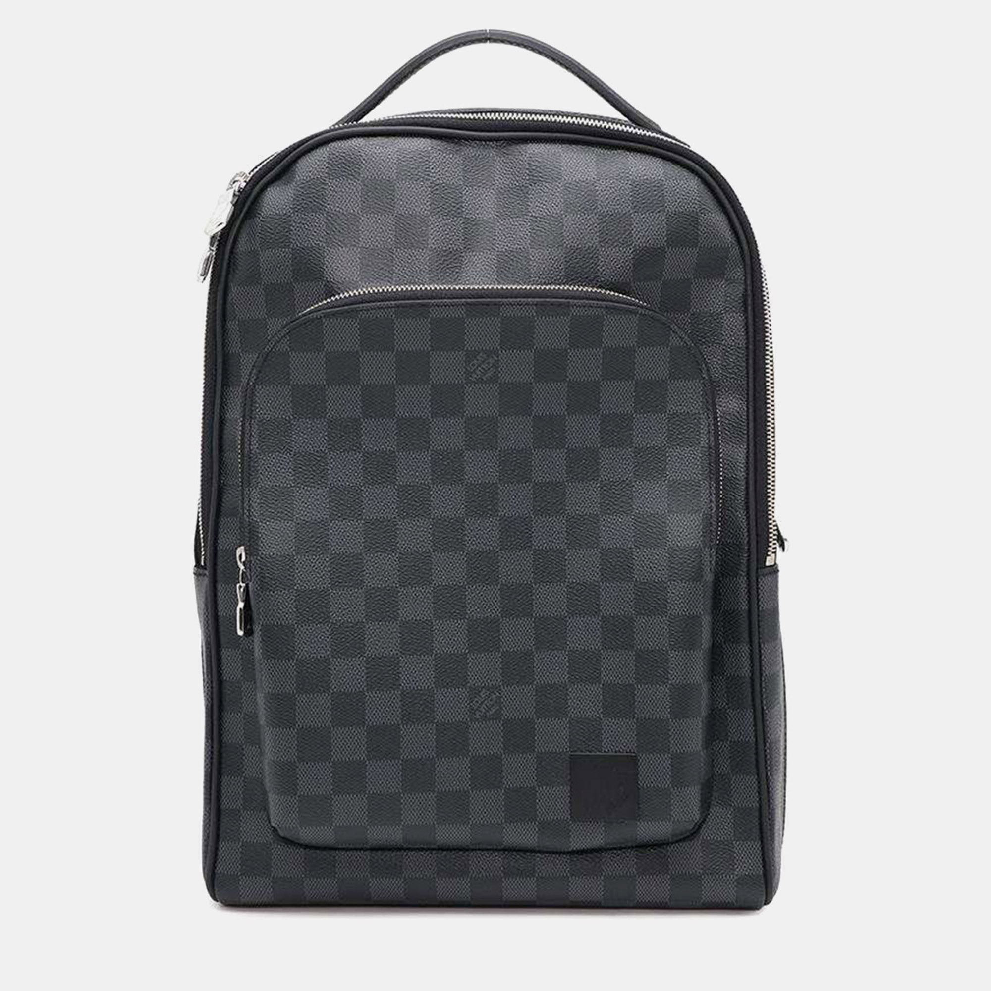 Pre-owned Louis Vuitton Black Damier Graphite Canvas Avenue Backpack