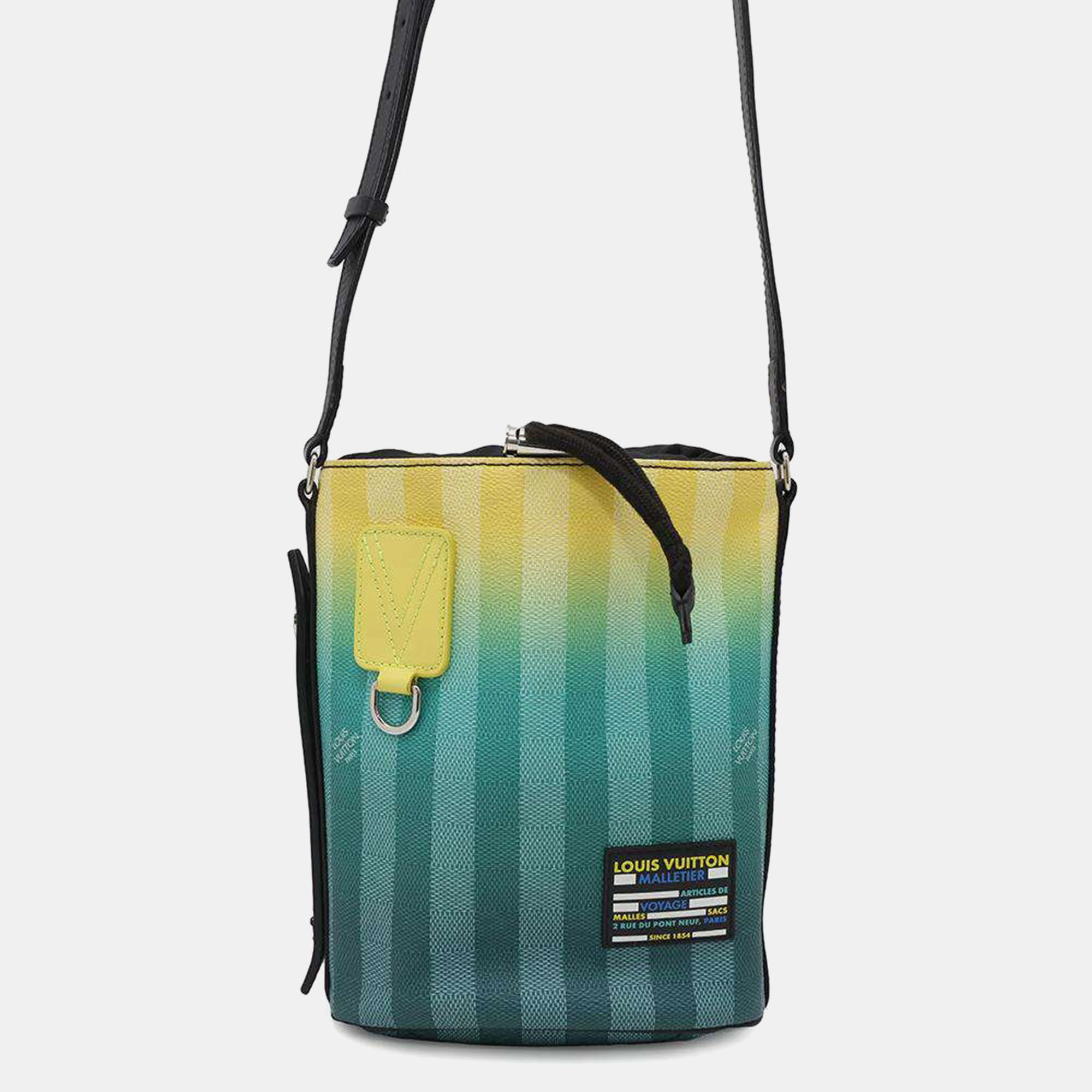 

Louis Vuitton Yellow/Green Damier Stripe Sac Malang