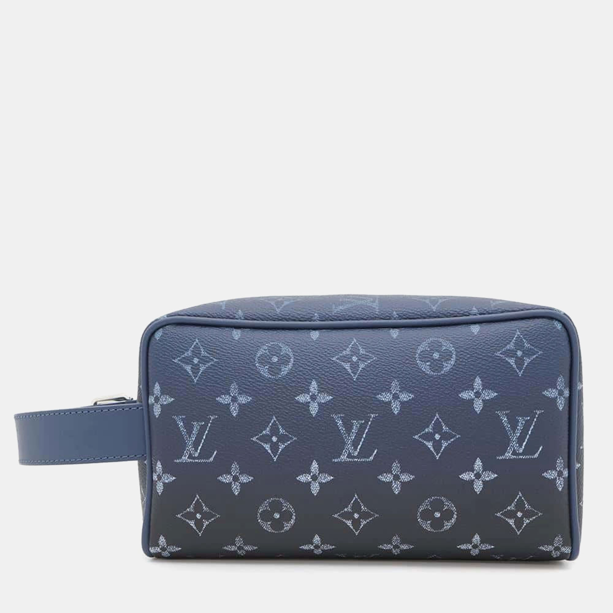 

Louis Vuitton Navy Monogram/Gradient Rocker Dopp Kit, Navy blue