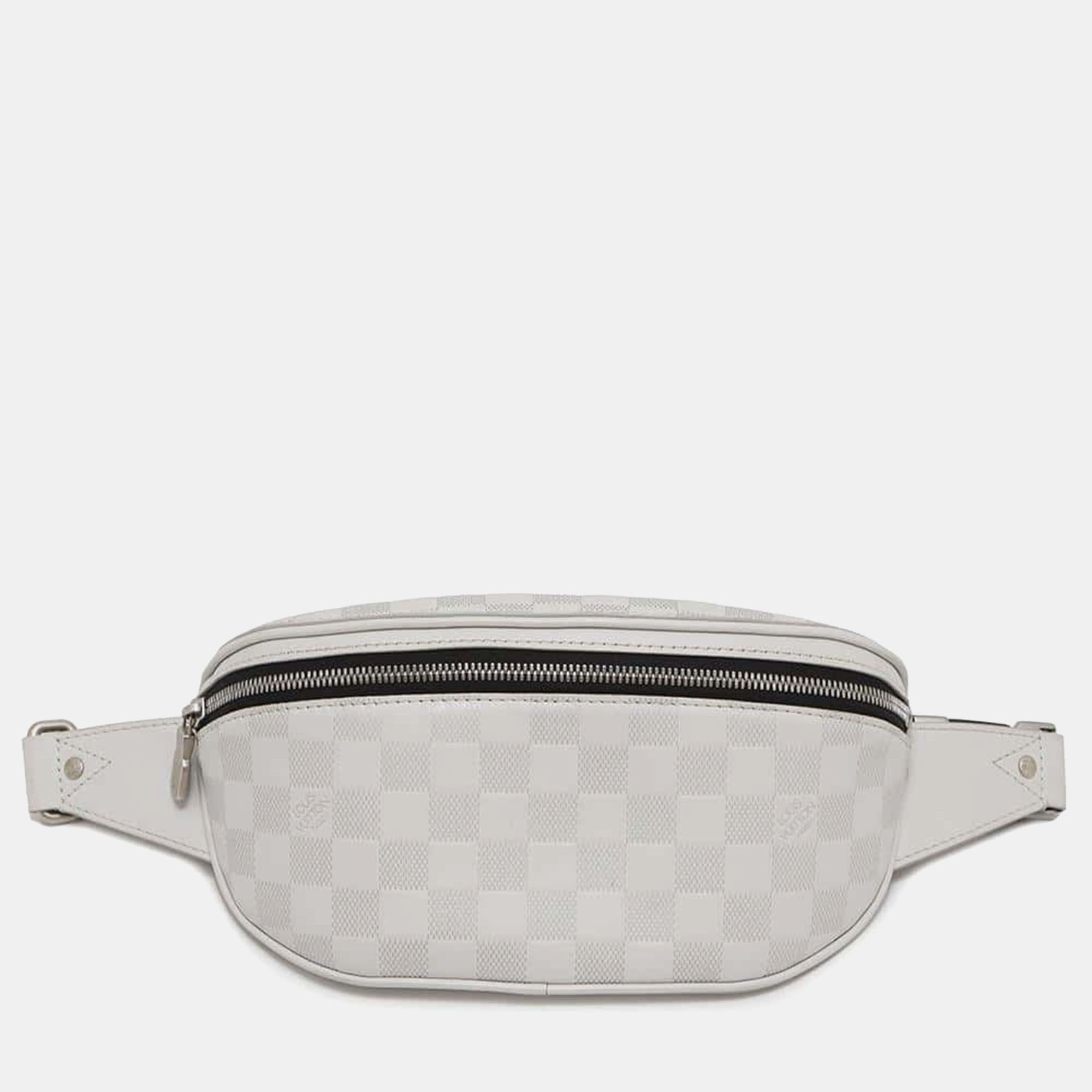 

Louis Vuitton Canvas Blanc Damier Infini Leather Bumbag, White