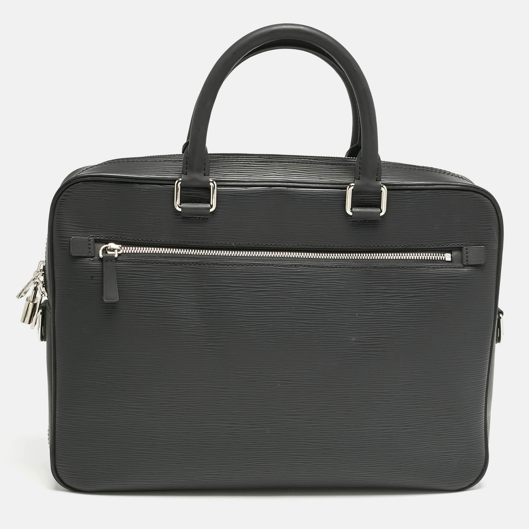 

Louis Vuitton Black Epi Leather Porte Documents Jour Bag