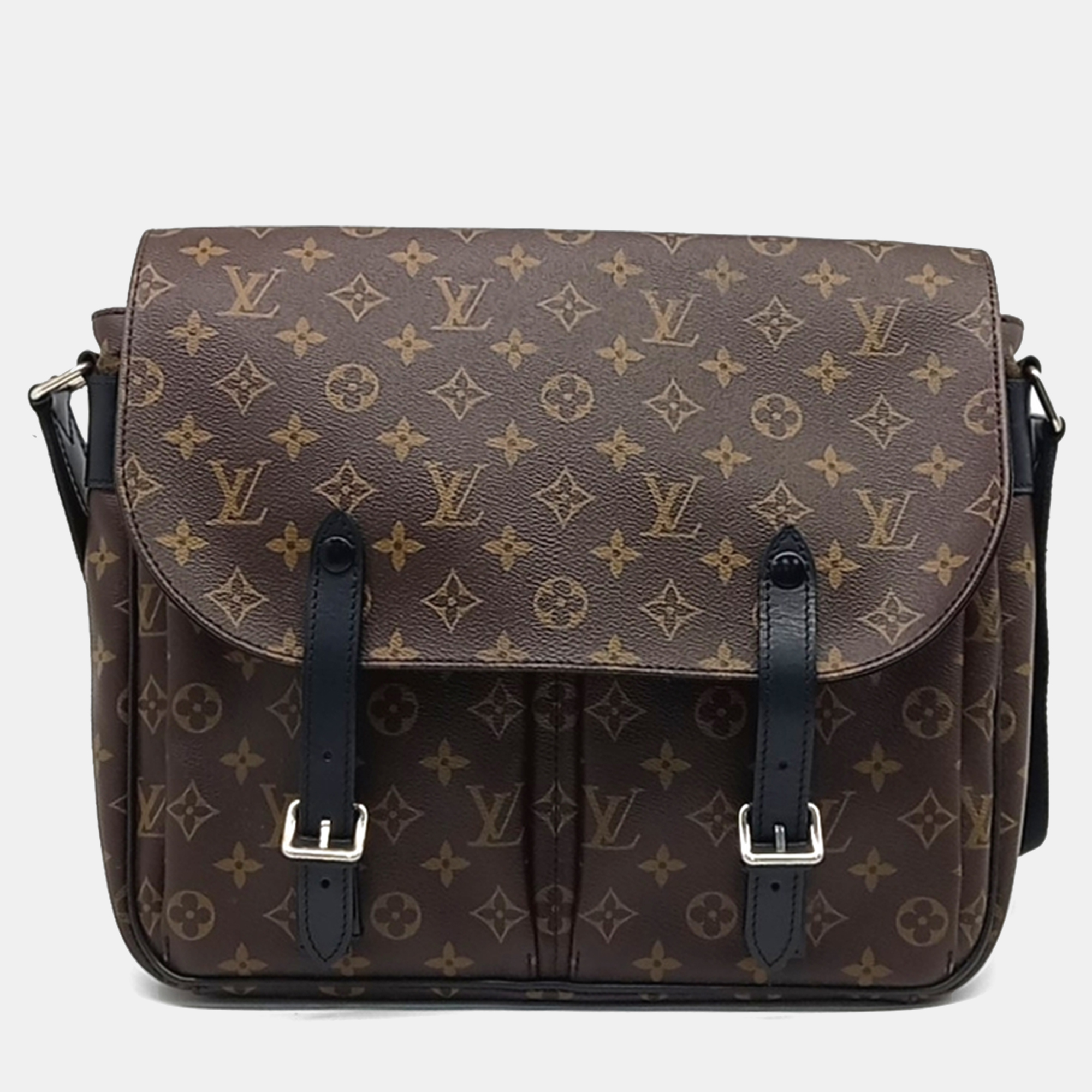 

Louis Vuitton Brown Canvas Macassar Christopher Messenger Bag