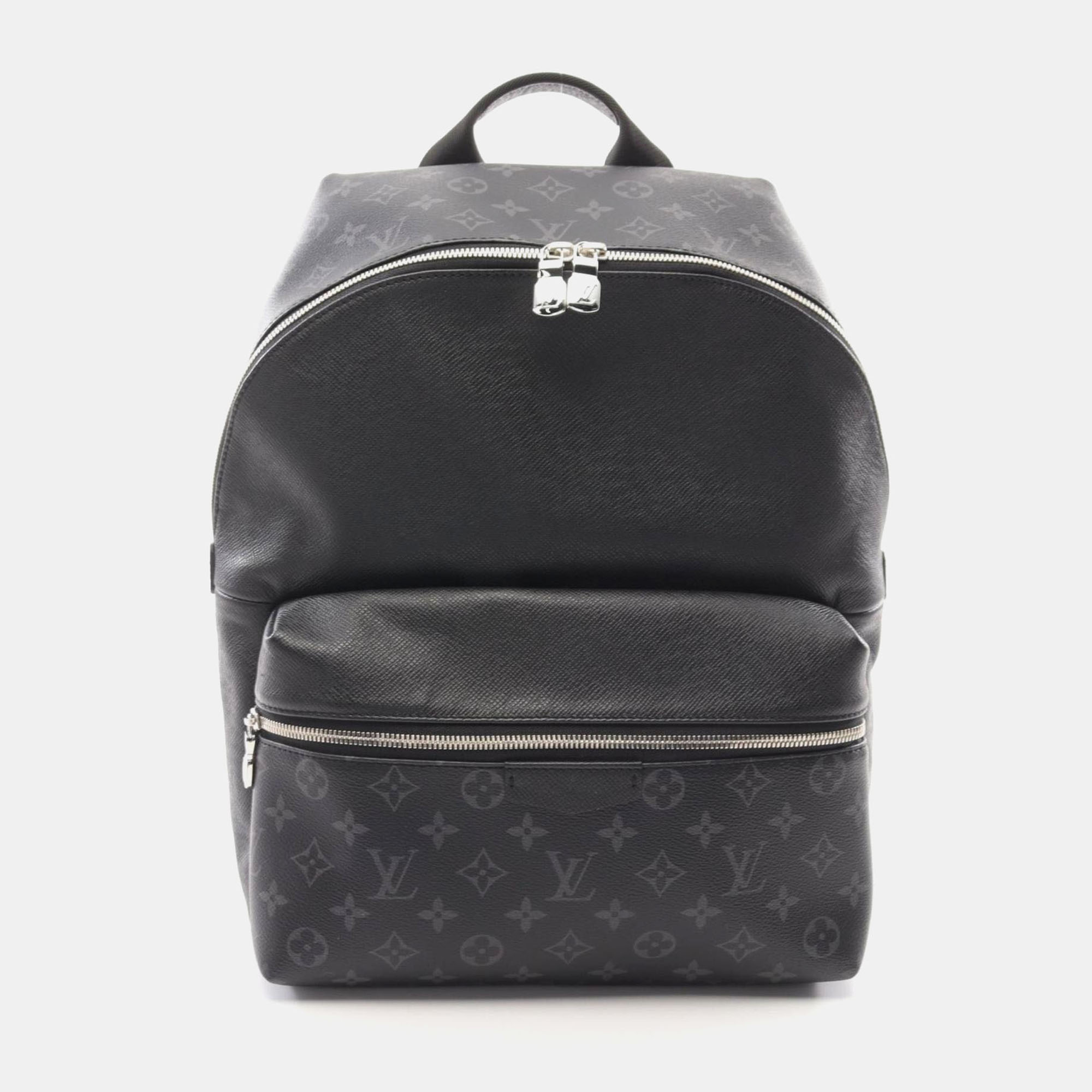 

Louis Vuitton Discovery Monogram Eclipse Taiga Rama Backpack Bag Coated Canvas Leather Black