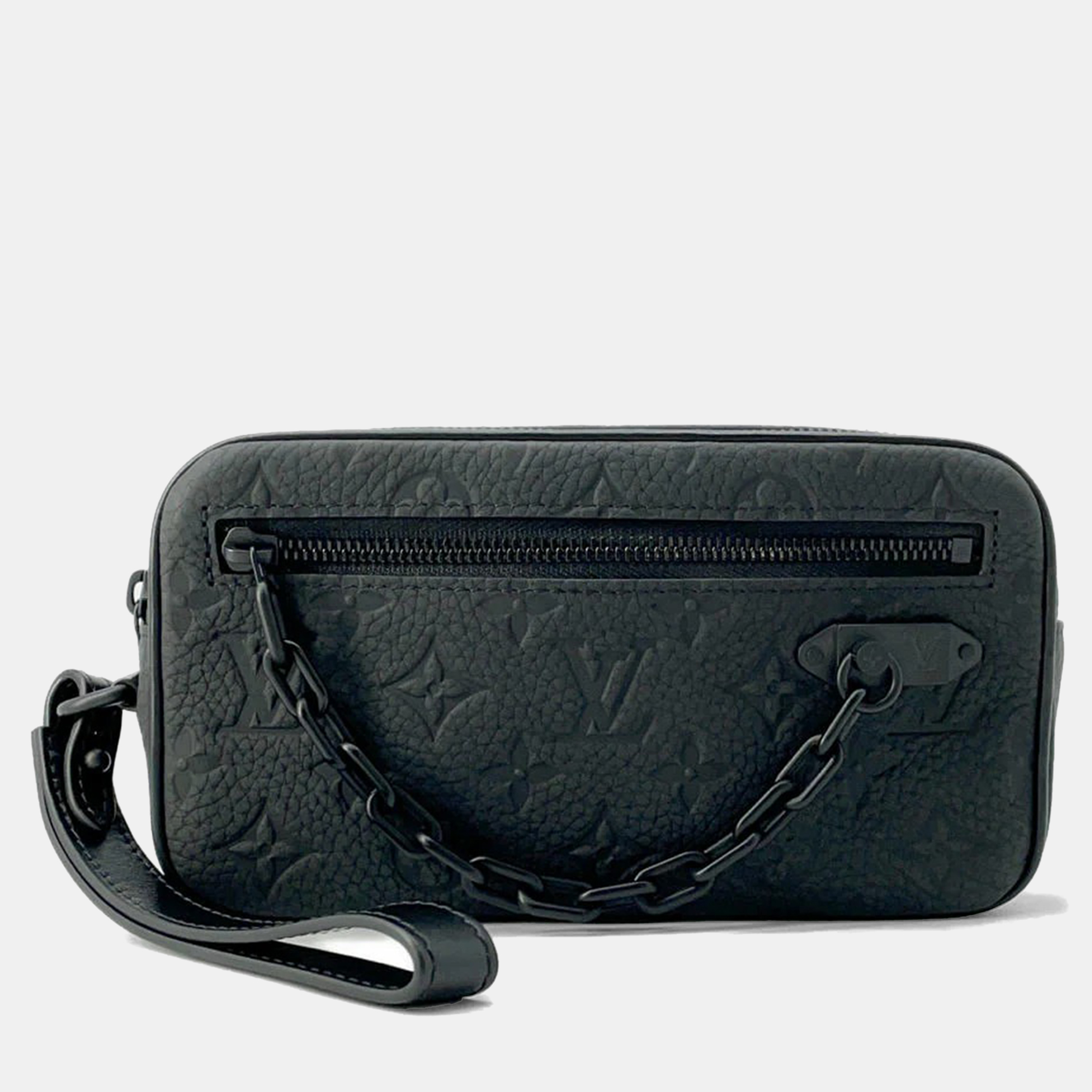 

Louis Vuitton Pochette Volga Noir Monogram Taurillon, Black