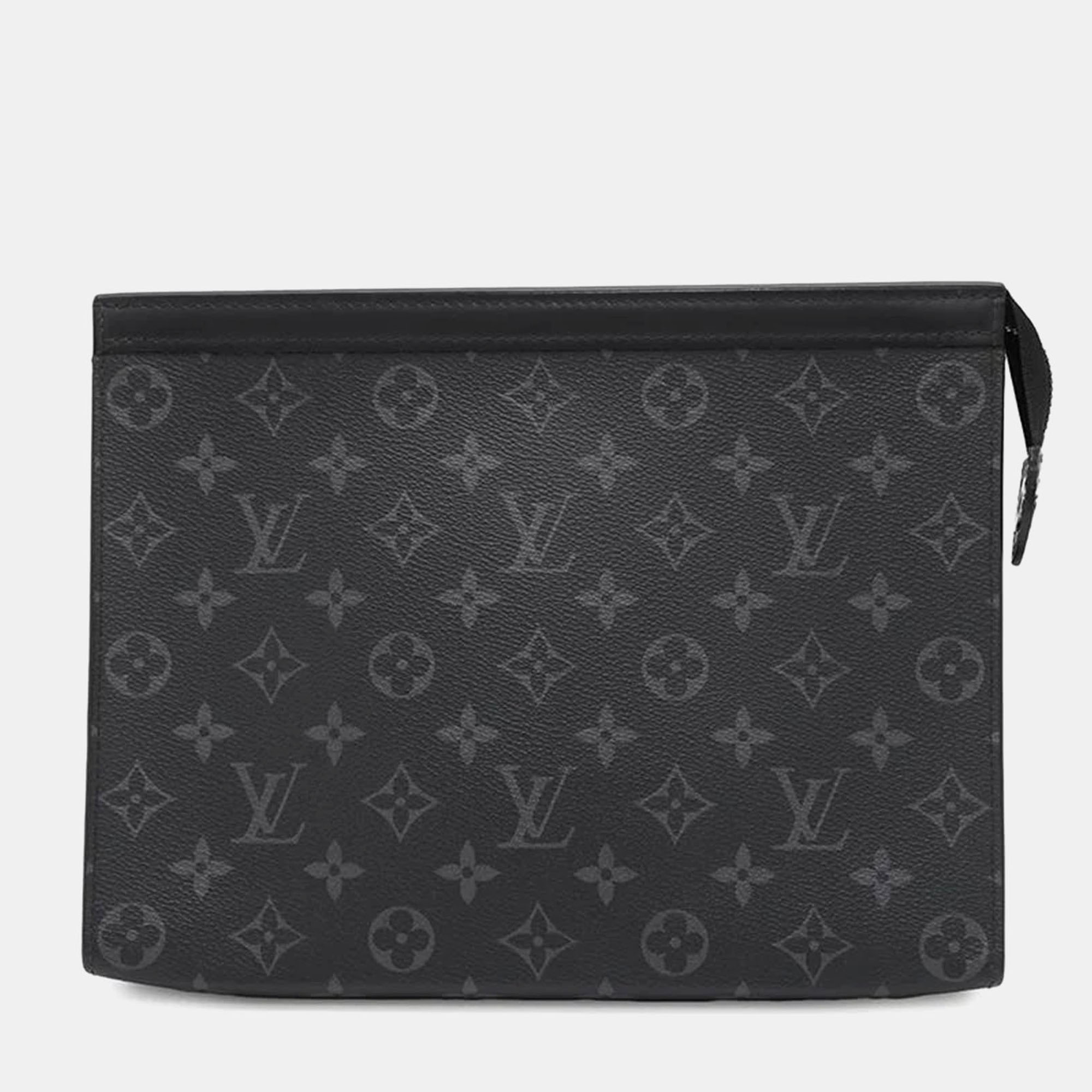 

Louis Vuitton Pochette Voyage Noir Monogram Eclipse Size Mm, Black