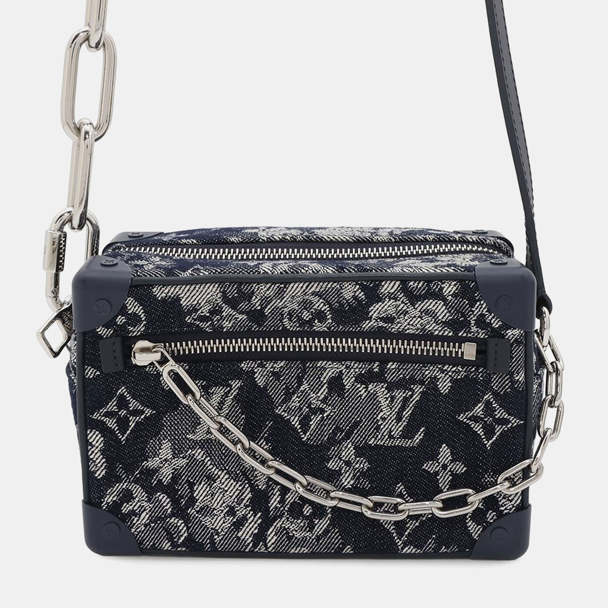 

Louis Vuitton Mini Soft Trunk Navy Monogram / Tapestry, Navy blue