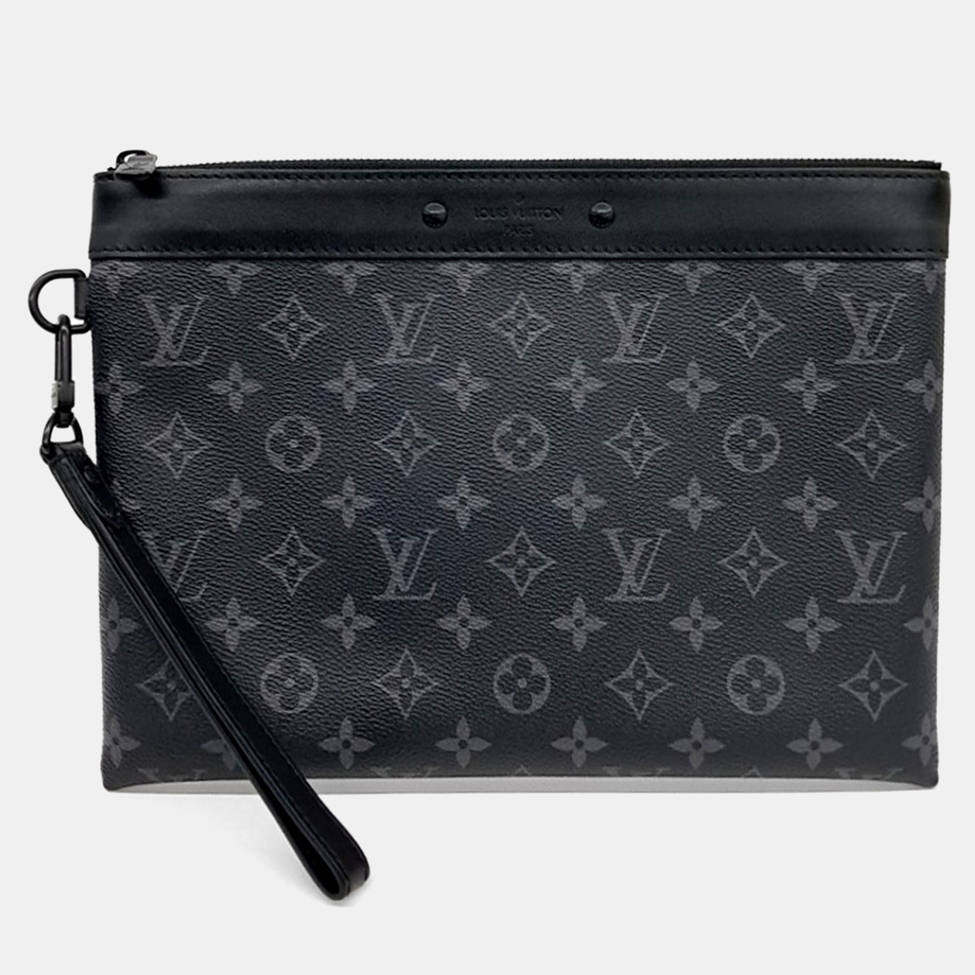 

Louis Vuitton Black PVC Pochette Tougo Clutch