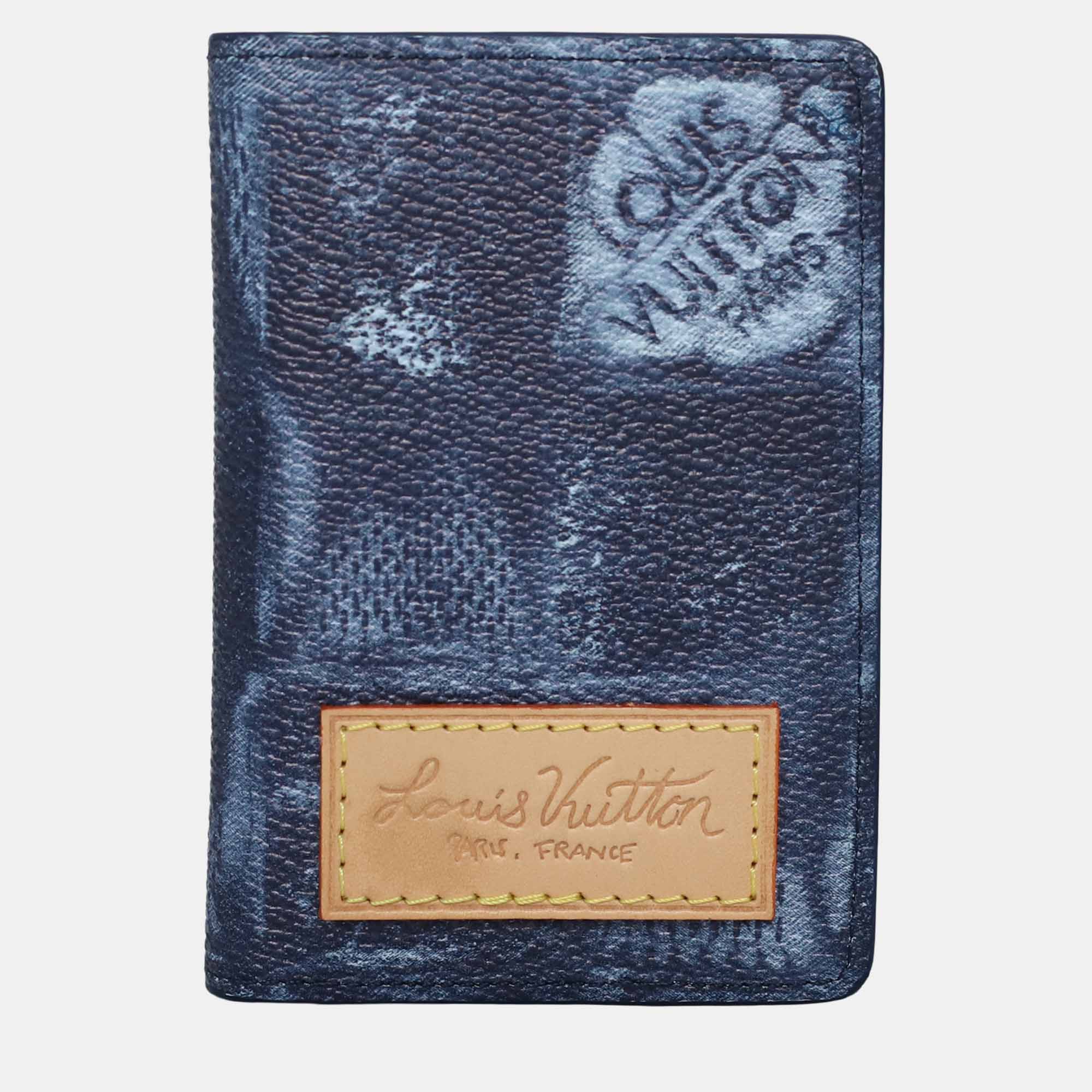 

Louis Vuitton Blue Leather Pocket Organizer