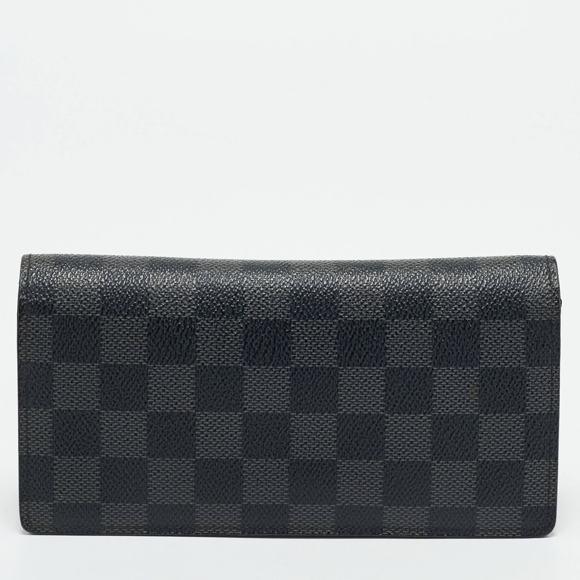 

Louis Vuitton Damier Graphite Canvas Brazza Wallet, Black