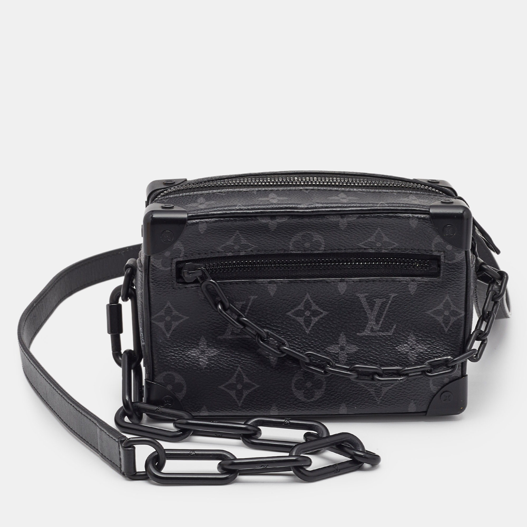

Louis Vuitton Monogram Eclipse Canvas Mini Soft Trunk Bag, Black
