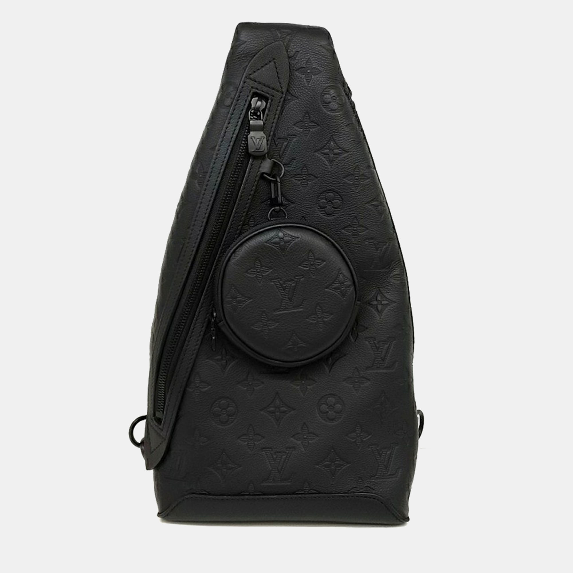 

Louis Vuitton Black Coated Canvas Shadow Duo Slingback