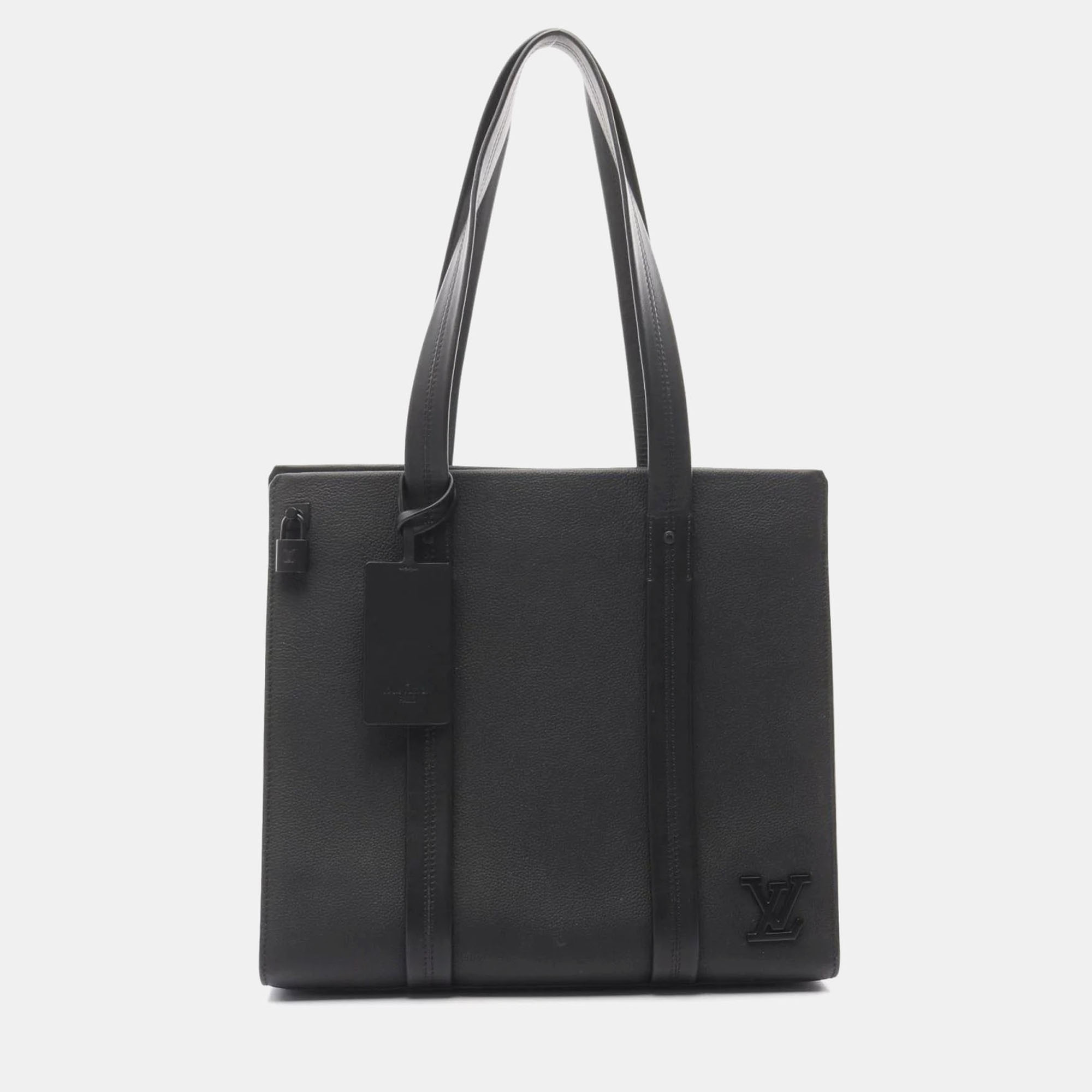 

Louis Vuitton Take Off Black Leather Aerogram Tote Bag