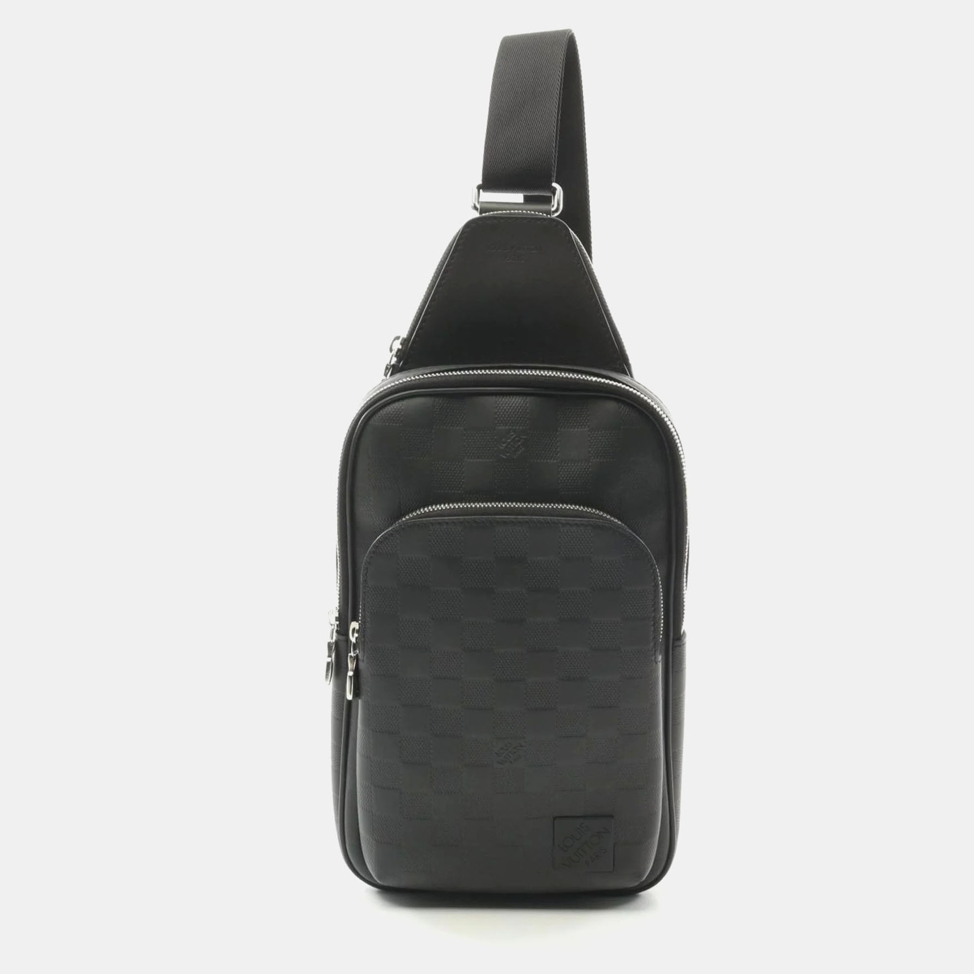 

Louis Vuitton Avenue Black Leather Damier Infini Sling Bag
