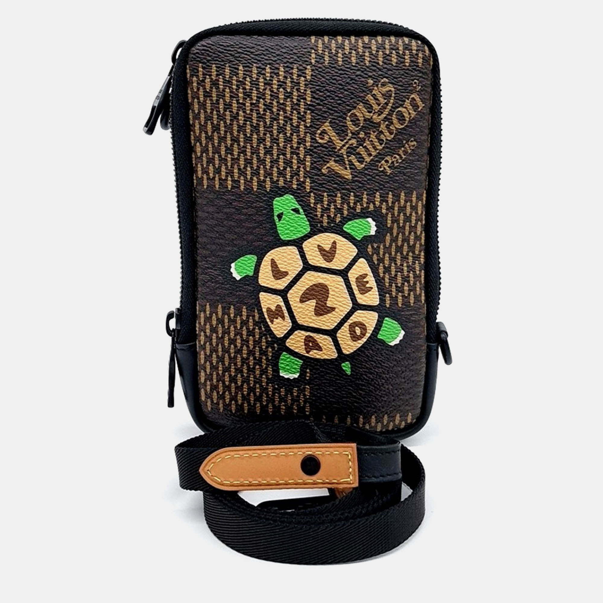

Louis Vuitton Brown PVC X Nigo Double Phone Crossbody Bag