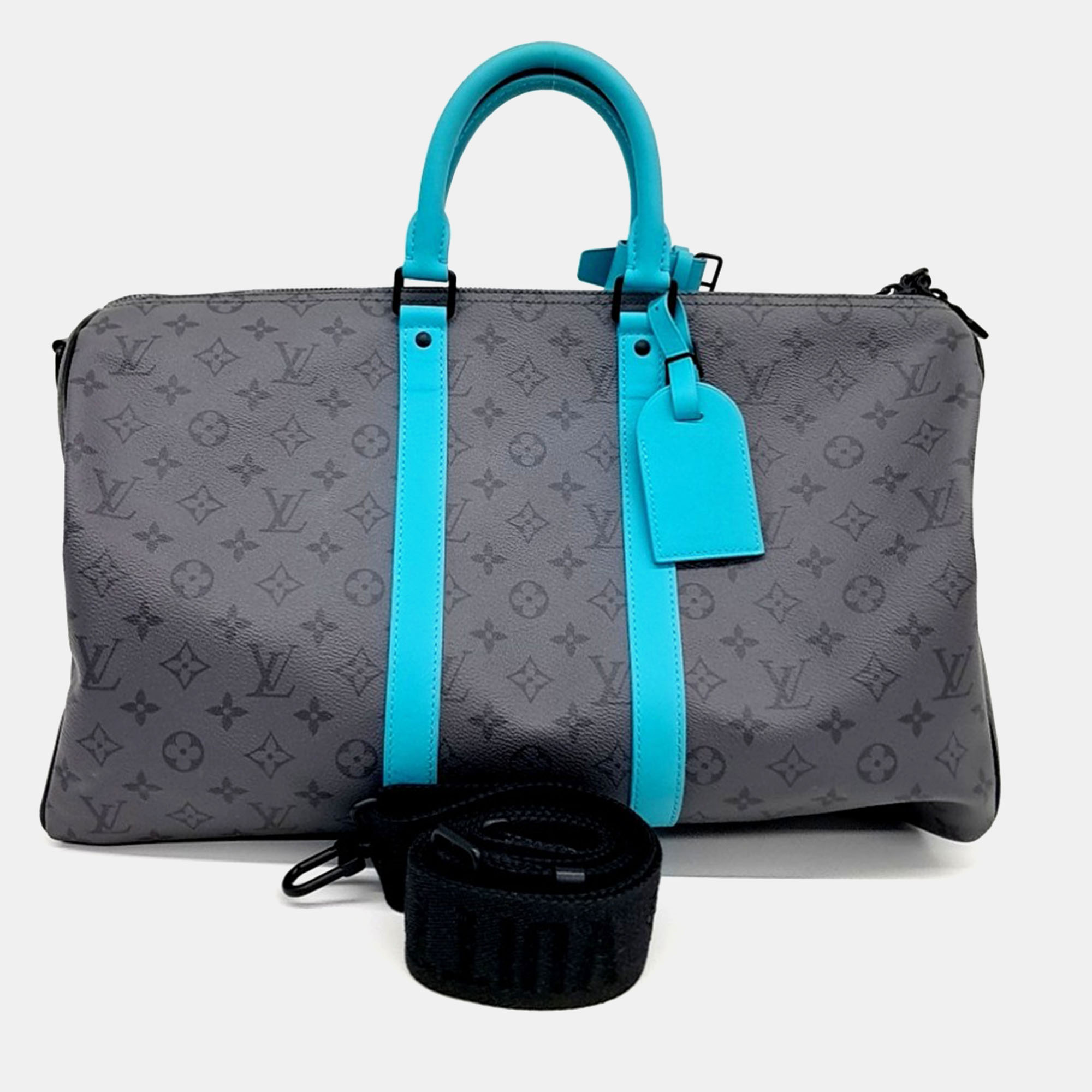 

Louis Vuitton Grey PVC Eclipse Reverse Bandouliere Keepall 45