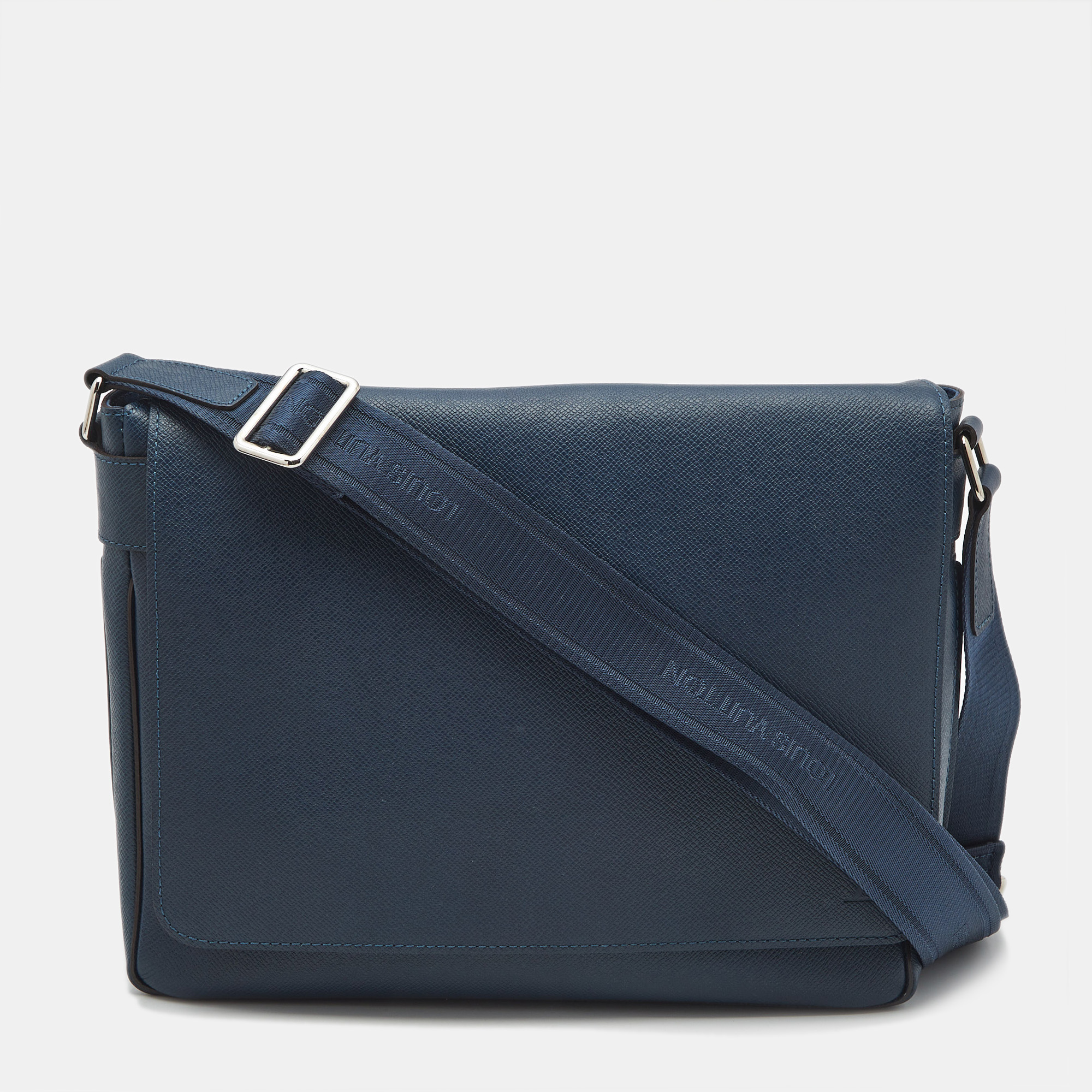 

Louis Vuitton Blue Taiga Leather Roman MM Bag