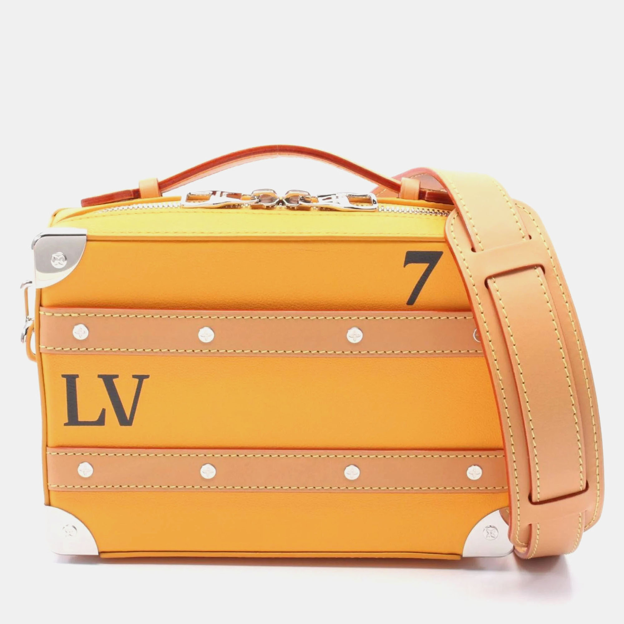

Louis Vuitton Soft Trunk Orange Leather Shoulder Bag