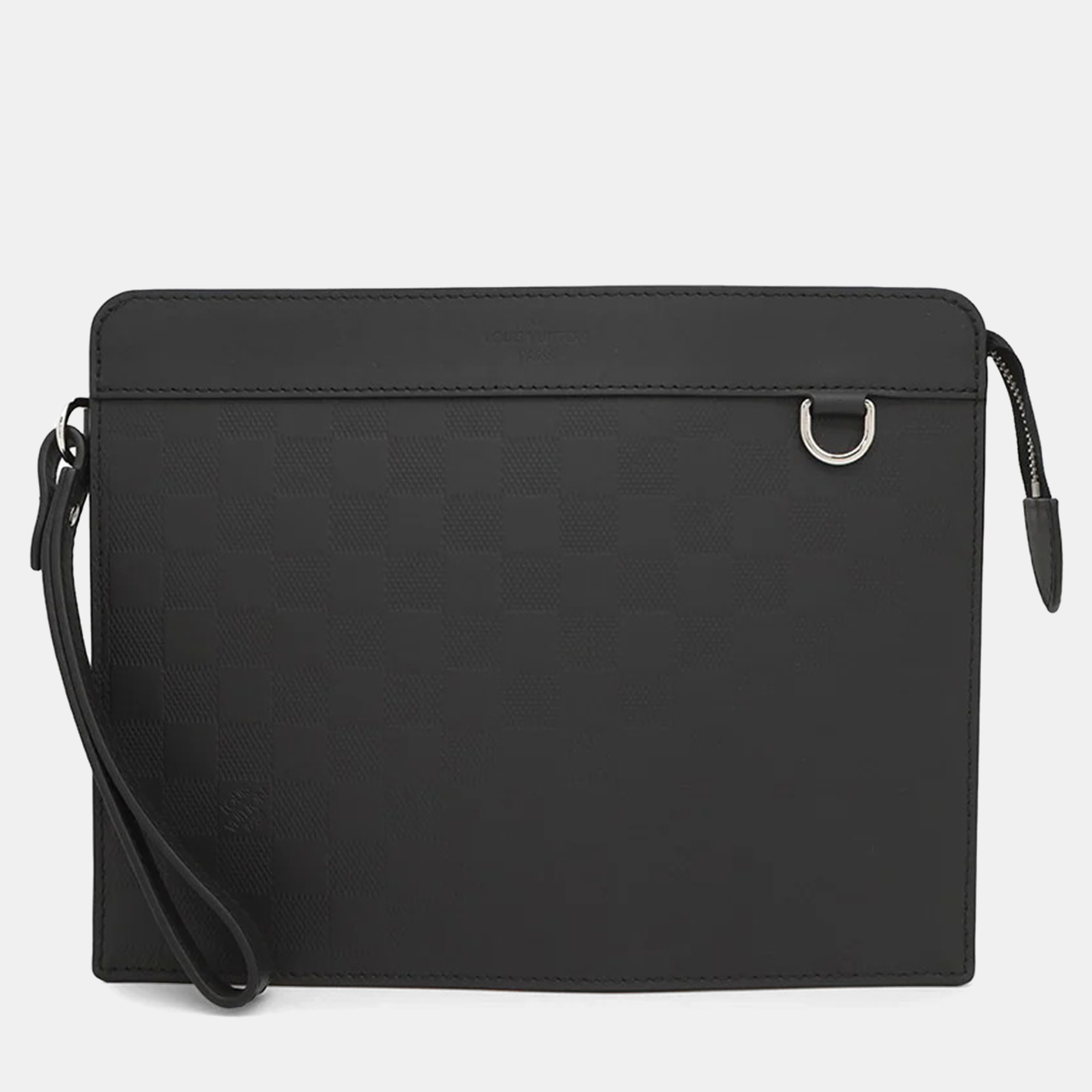 

Louis Vuitton Stand Pouch Noir Damier Infini Leather Clutch Bag, Black