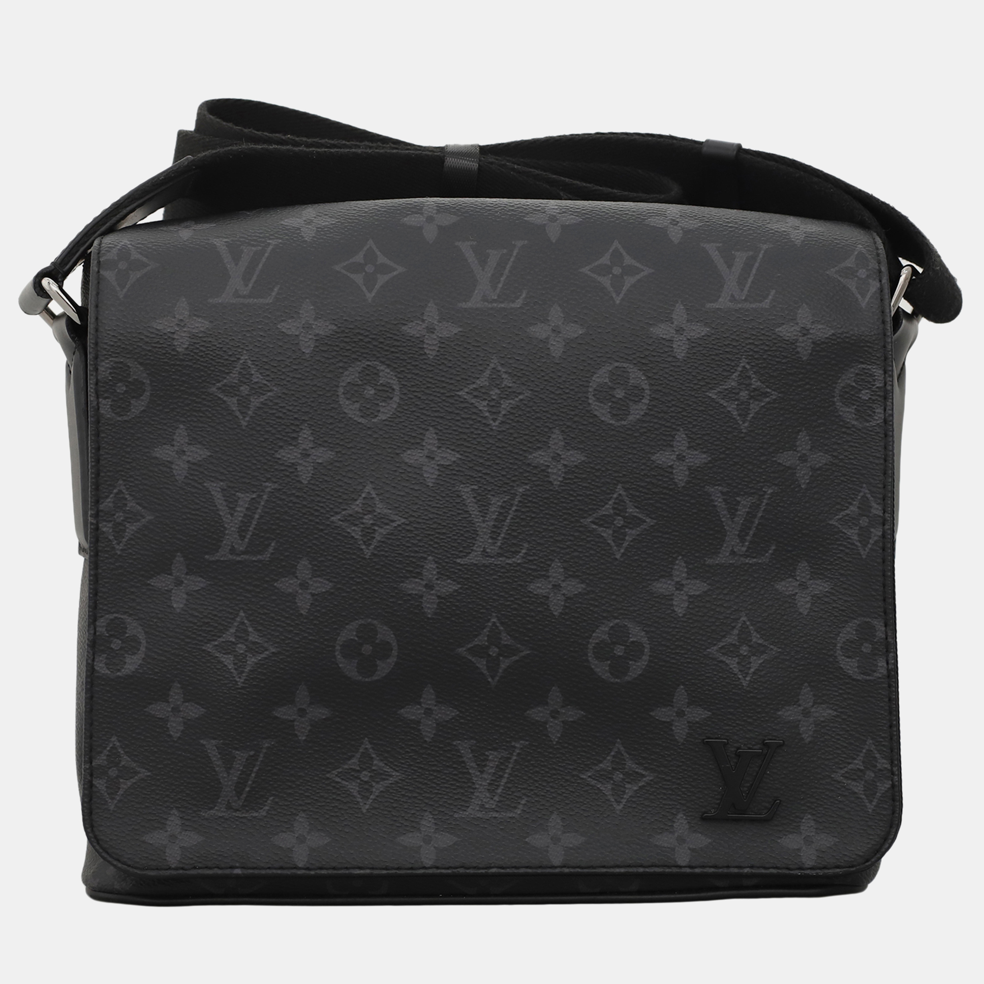 

Louis Vuitton Monogram Eclipse District PM Messenger Bag, Black