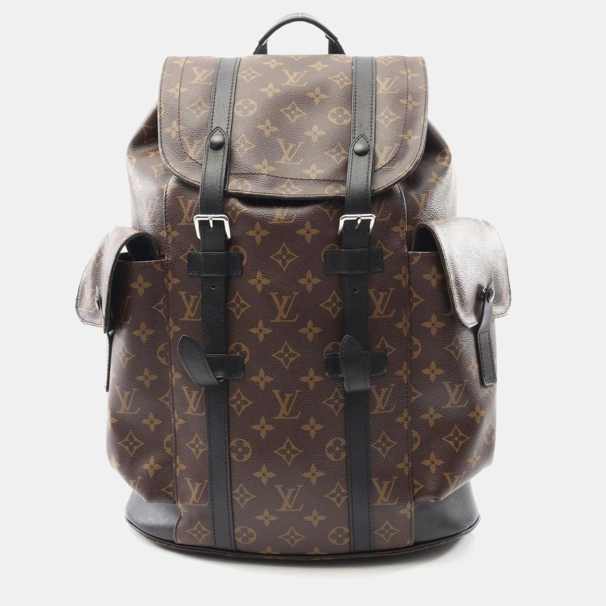

Louis Vuitton Christopher MM Monogram Macassar Backpack, Black